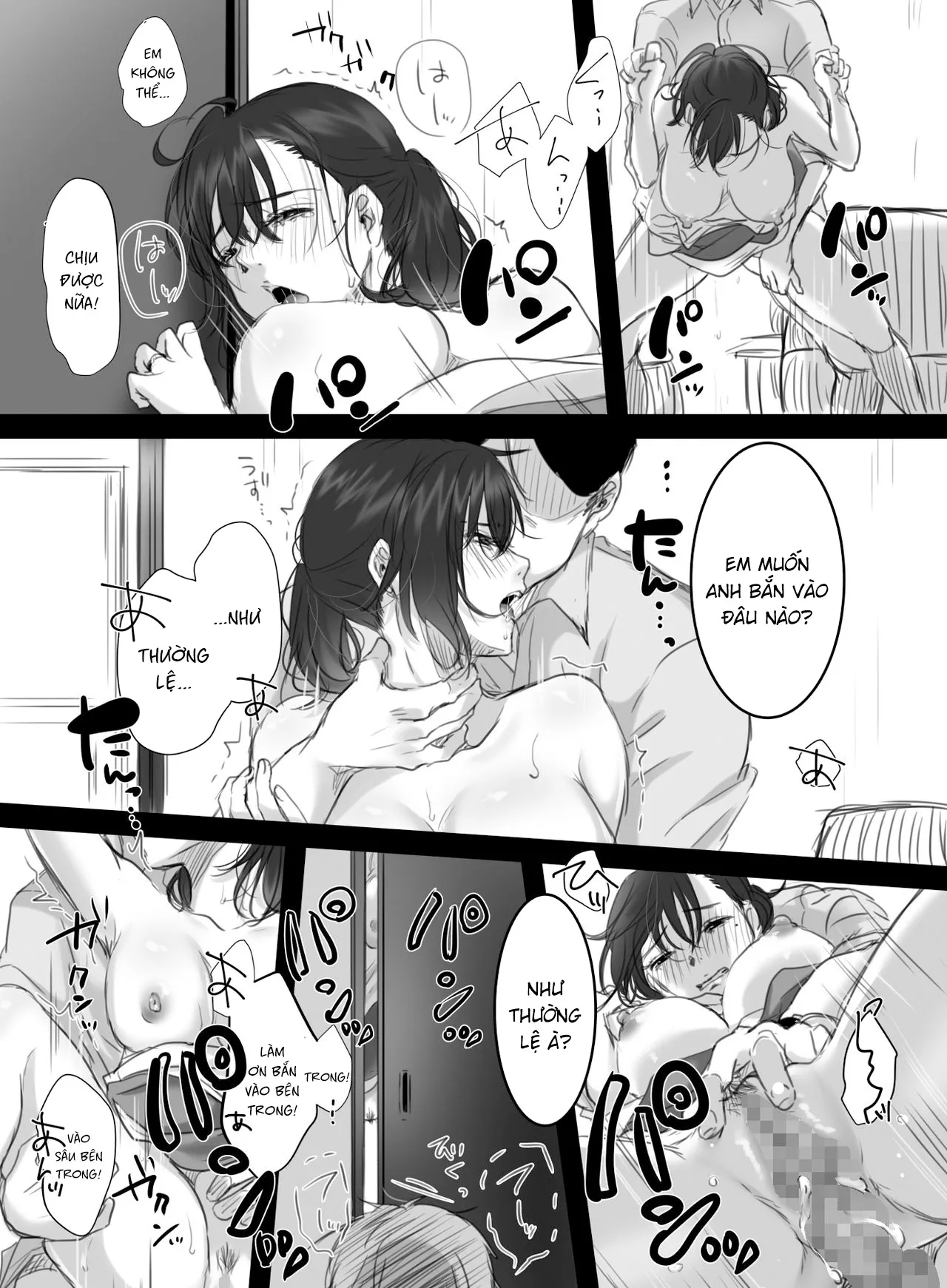 HentaiVN.net - Ảnh 43 - 15 phút tăng ca [15-Fun No Zangyou; RE: 15-Fun No Zangyou] - Chương 2.2: Chương của người chồng