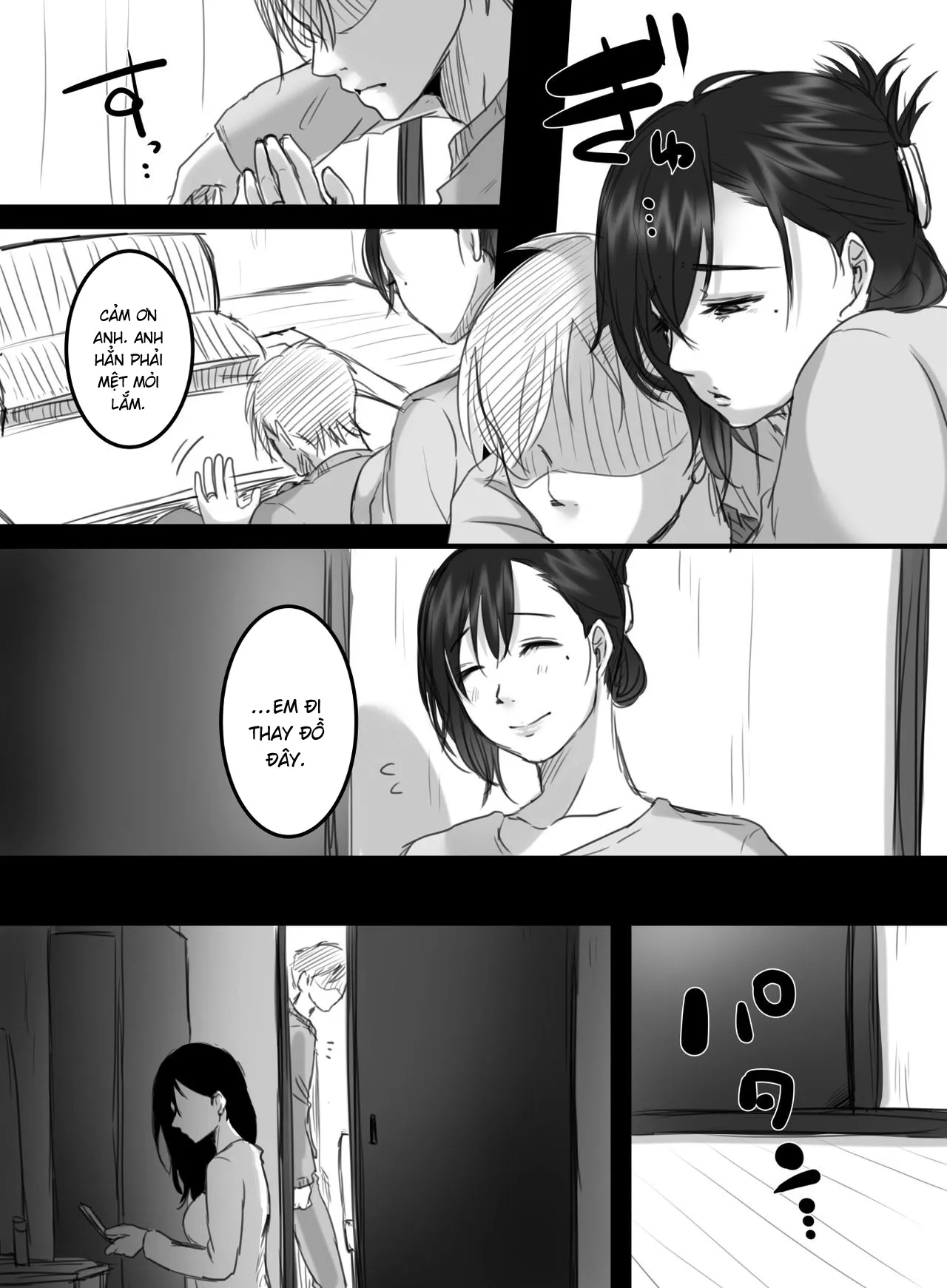 HentaiVN.net - Ảnh 7 - 15 phút tăng ca [15-Fun No Zangyou; RE: 15-Fun No Zangyou] - Chương 2.2: Chương của người chồng