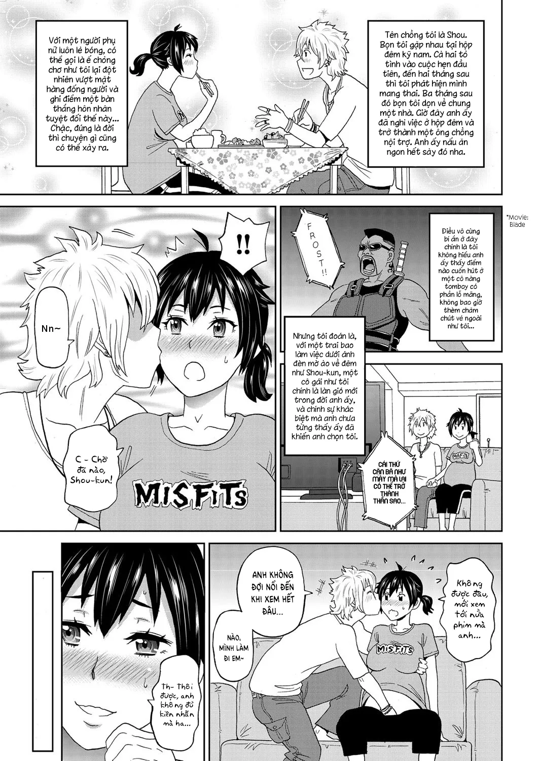 HentaiVN.net - Ảnh 5 - Bà bầu nóng tính [Nekketsu Maternity | Hot Blooded Maternity] - Oneshot