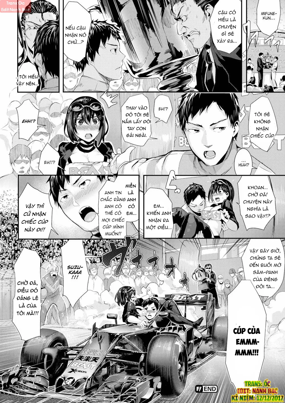 HentaiVN.net - Ảnh 21 - Milky Time (Trọn bộ) [Bitch on the Beach; Princess on Ice; D for Dicktory!; Light Brown Temptation; Streak Racer; Hundred Steamy Poems, One Winning Hand!; As If Soaring; Shutter Babes; Playstage; Fuck School! Red-Face Club] - Chap 4: Streak Racer