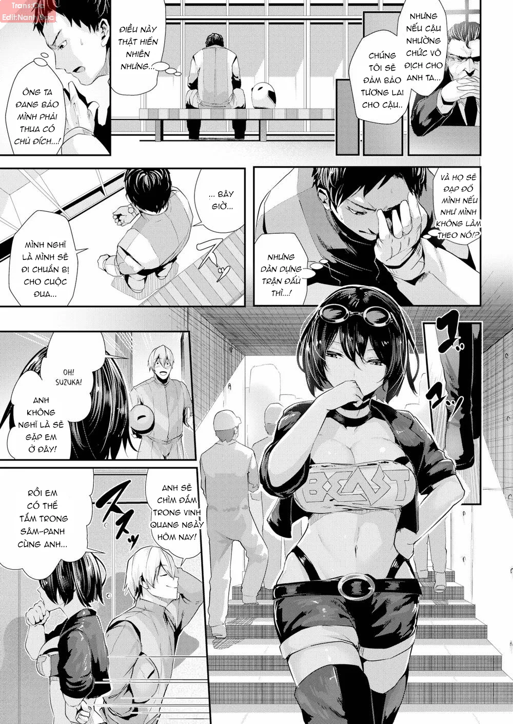 HentaiVN.net - Ảnh 6 - Milky Time (Trọn bộ) [Bitch on the Beach; Princess on Ice; D for Dicktory!; Light Brown Temptation; Streak Racer; Hundred Steamy Poems, One Winning Hand!; As If Soaring; Shutter Babes; Playstage; Fuck School! Red-Face Club] - Chap 4: Streak Racer