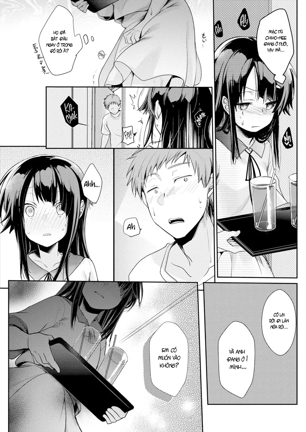 HentaiVN.net - Ảnh 3 - Tình Huống Khó Đỡ Của 3 Chị Em [Three Sister's Circumstances] - Oneshot