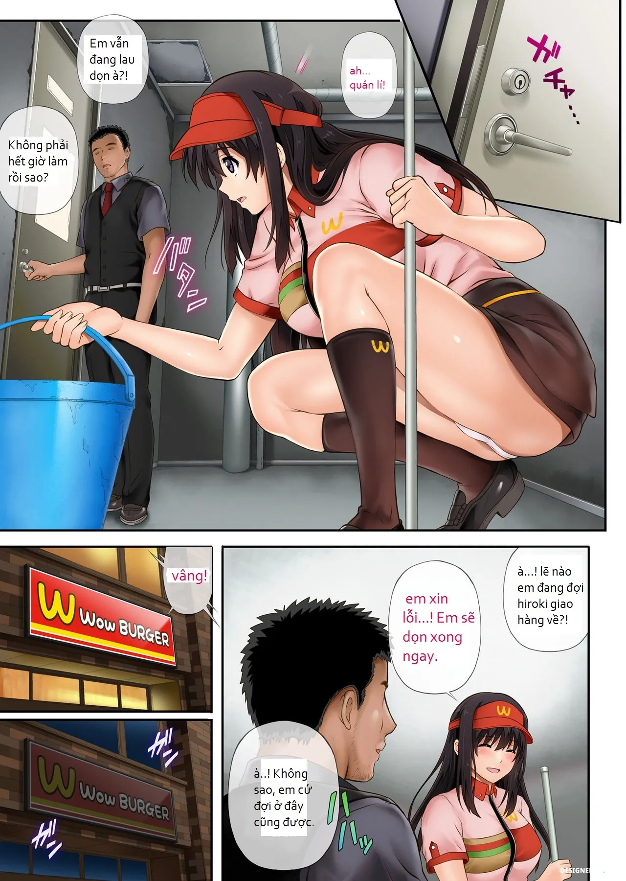 HentaiVN.net - Ảnh 11 - Quản lí, tôi và anh ấy. [Kare to Watashi to Tenchou no Shinya Kinmu] - Chap 1