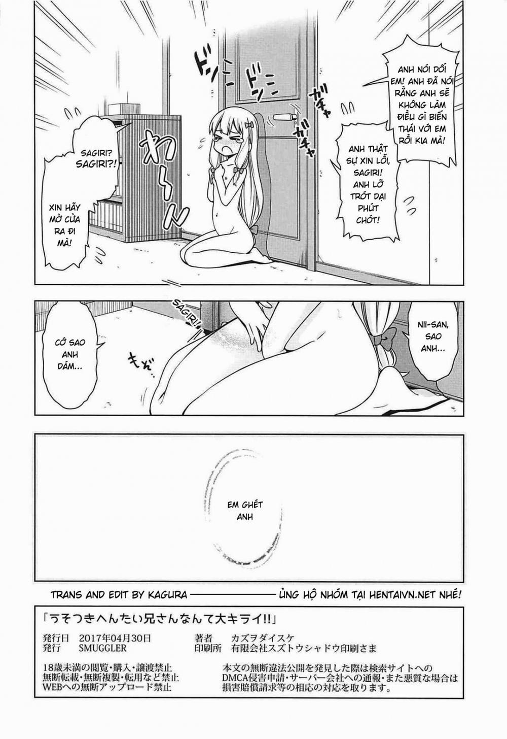 HentaiVN.net - Ảnh 21 - Usotsuki Hentai Nii-san nante Daikirai!! (Eromanga Sensei) [うそつきへんたい兄さんなんて大キライ!!] - Oneshot