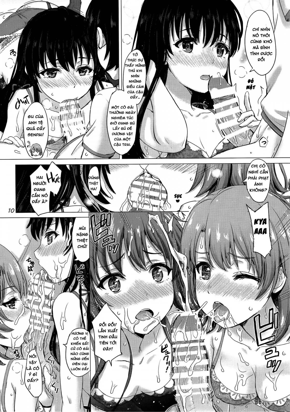 HentaiVN.net - Ảnh 11 - Những cô nàng dâm dục ở CLB Tình nguyện [Iyarashii Houshi-bu no Kanojo-tachi, The Lewd Girls from the Service Club] - Oneshot