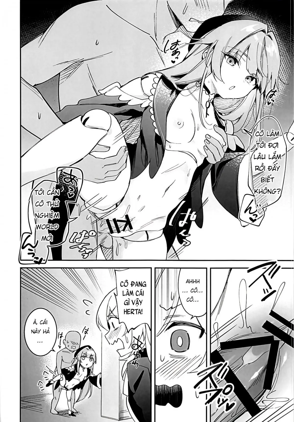HentaiVN.net - Ảnh 4 - Giải Quyết Vấn Đề Tình Dục Cùng Quý Cô Herta - Oneshot