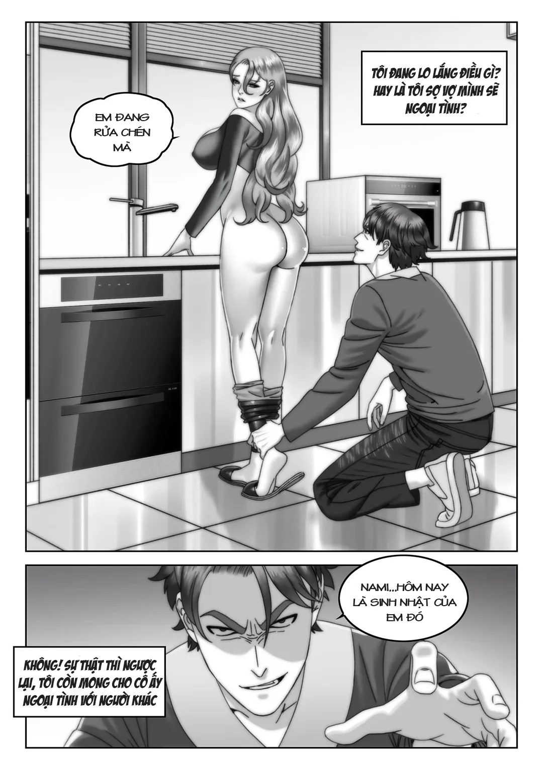 HentaiVN.net - Ảnh 6 - Quà sinh nhật cho vợ [Wife's birthday gift] - Chap 1