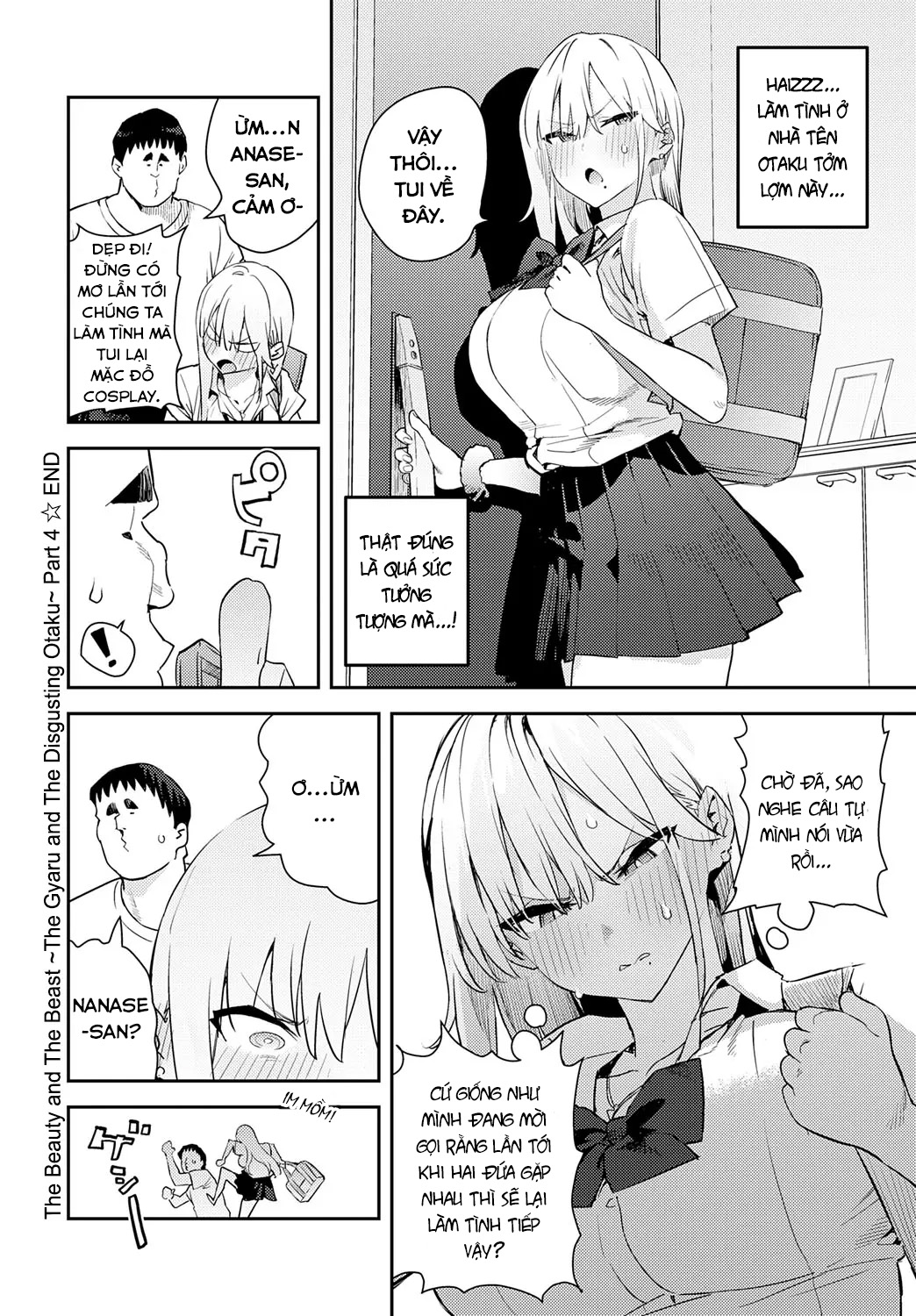 HentaiVN.net - Ảnh 40 - Người đẹp và Quái vật P4 (version cô nàng Gyaru và anh chàng Otaku đáng ghê tởm) - Oneshot (Chương 4)