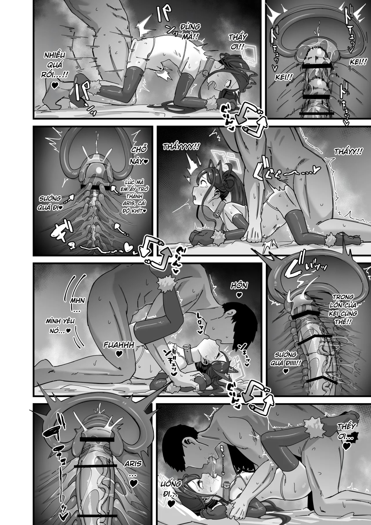 HentaiVN.net - Ảnh 29 - Câu truyện về cuộc chơi phối giống nghiêm túc hoang dại với Kei và Aris 3 - Phần 3