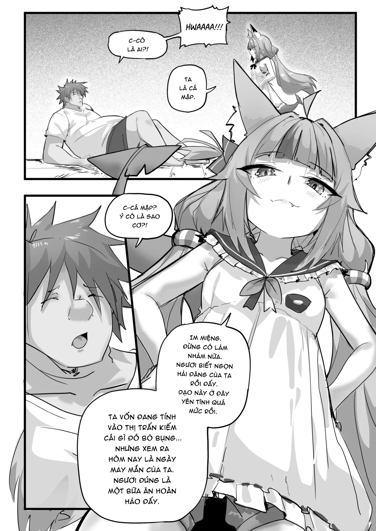 HentaiVN.net - Ảnh 4 - Gã đó thực sự đã tới nhà rồi! - Chap 1