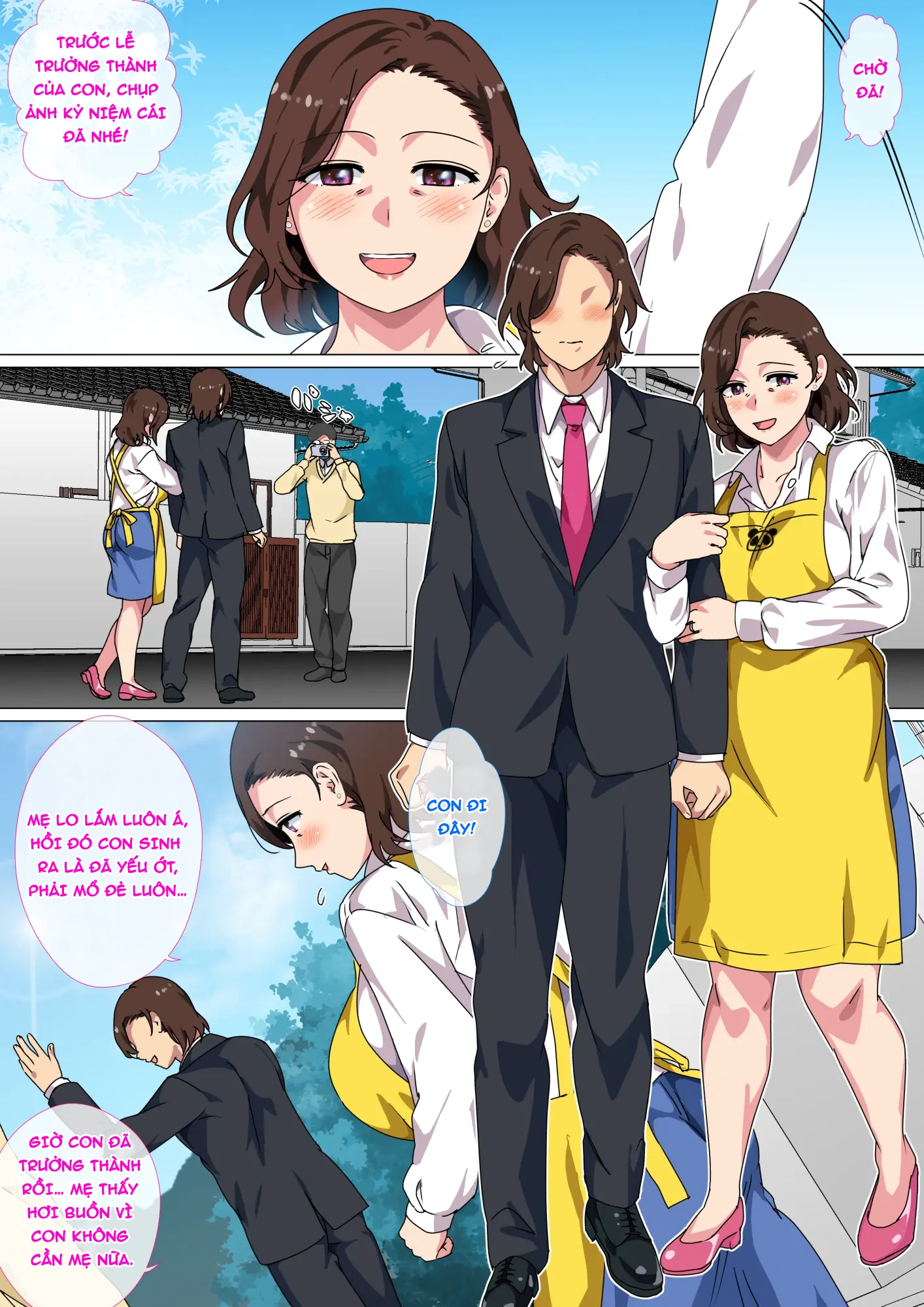 HentaiVN.net - Ảnh 4 - Kono Inakamachi ni wa Musuko no Seijinshiki ni Haha ga Doutei Sotsugyou Saseru Gyouji ga Aru - Chap 1
