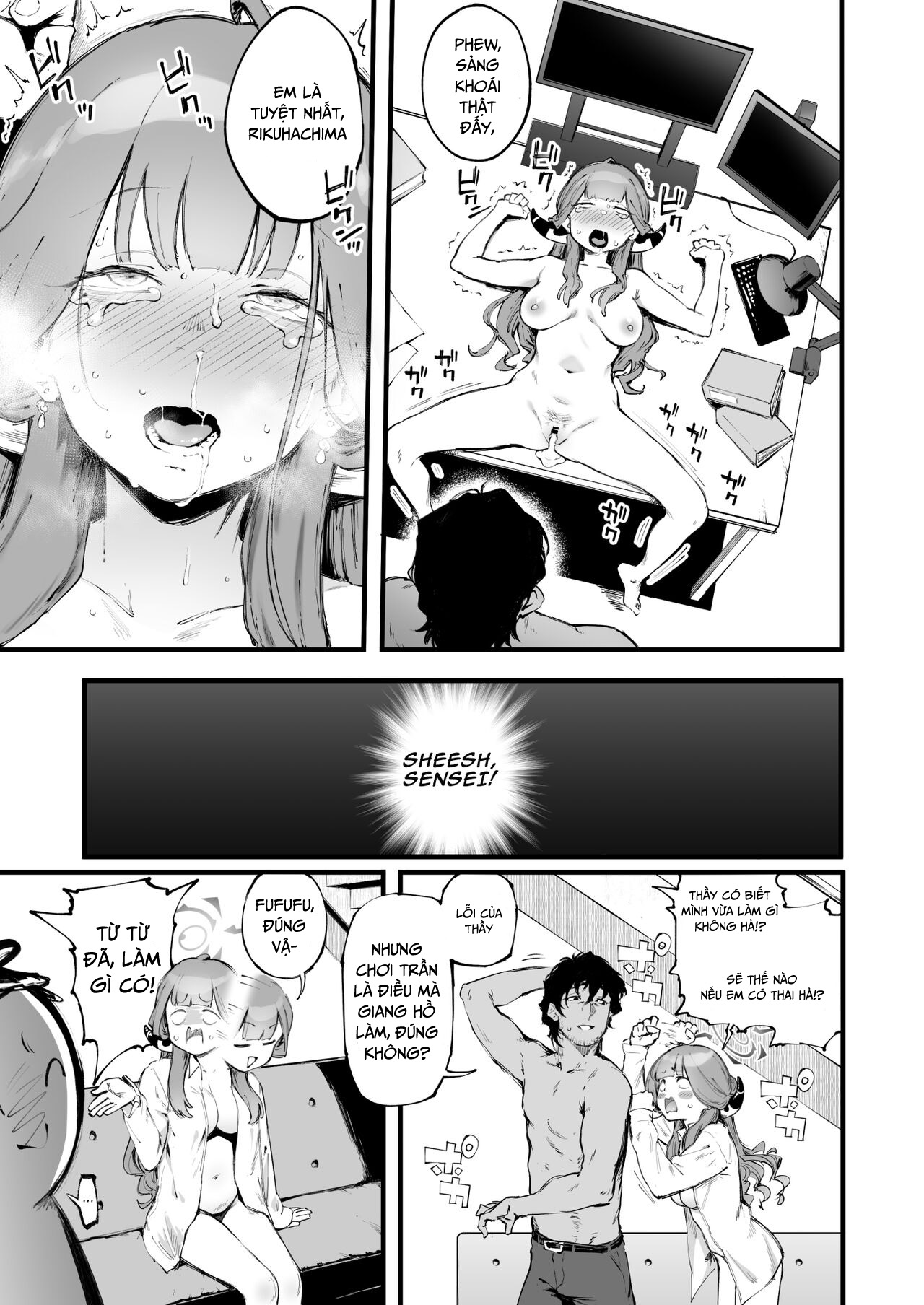 HentaiVN.net - Ảnh 24 - Thầy yêu em, Rikuhachima! - Chap 1