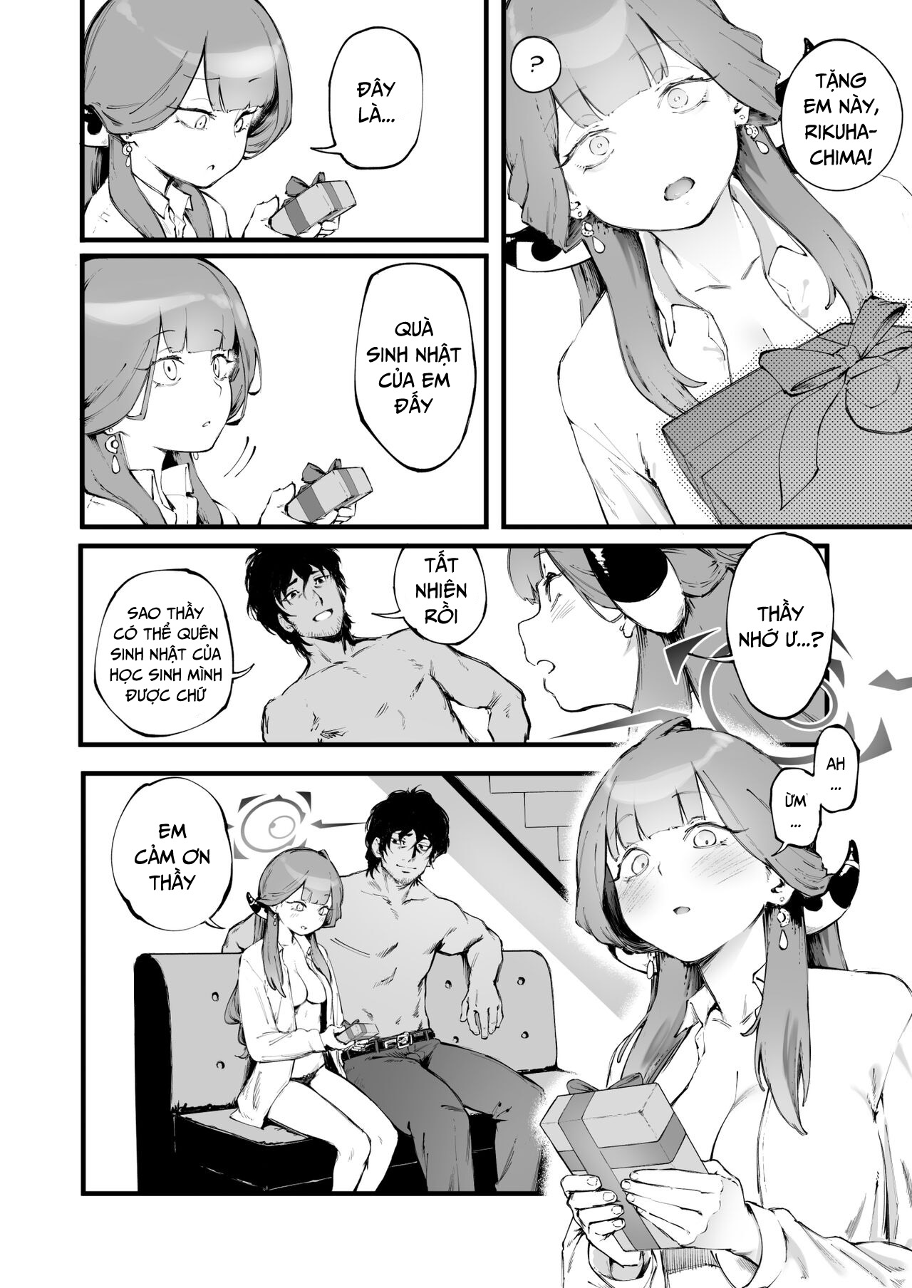 HentaiVN.net - Ảnh 25 - Thầy yêu em, Rikuhachima! - Chap 1