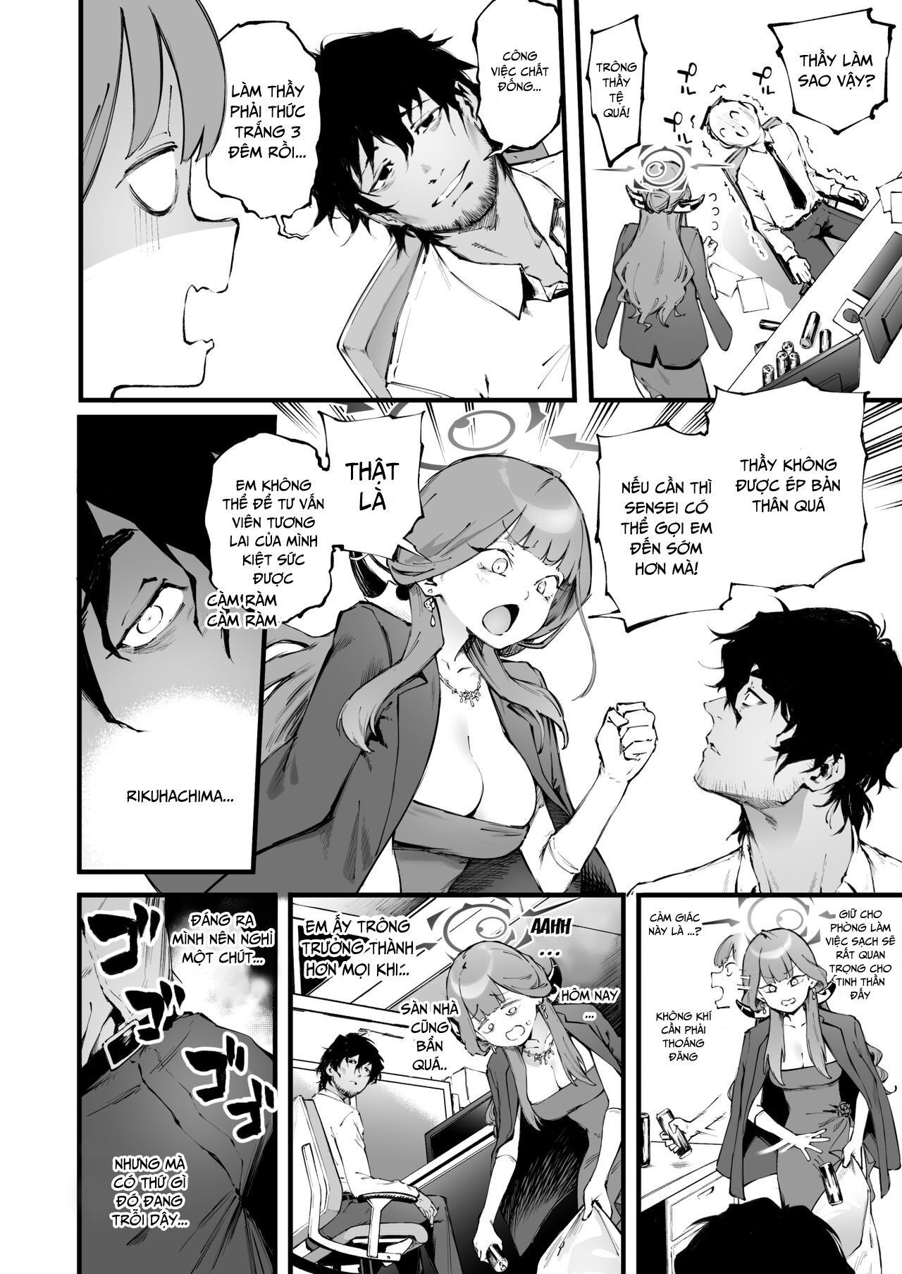 HentaiVN.net - Ảnh 7 - Thầy yêu em, Rikuhachima! - Chap 1