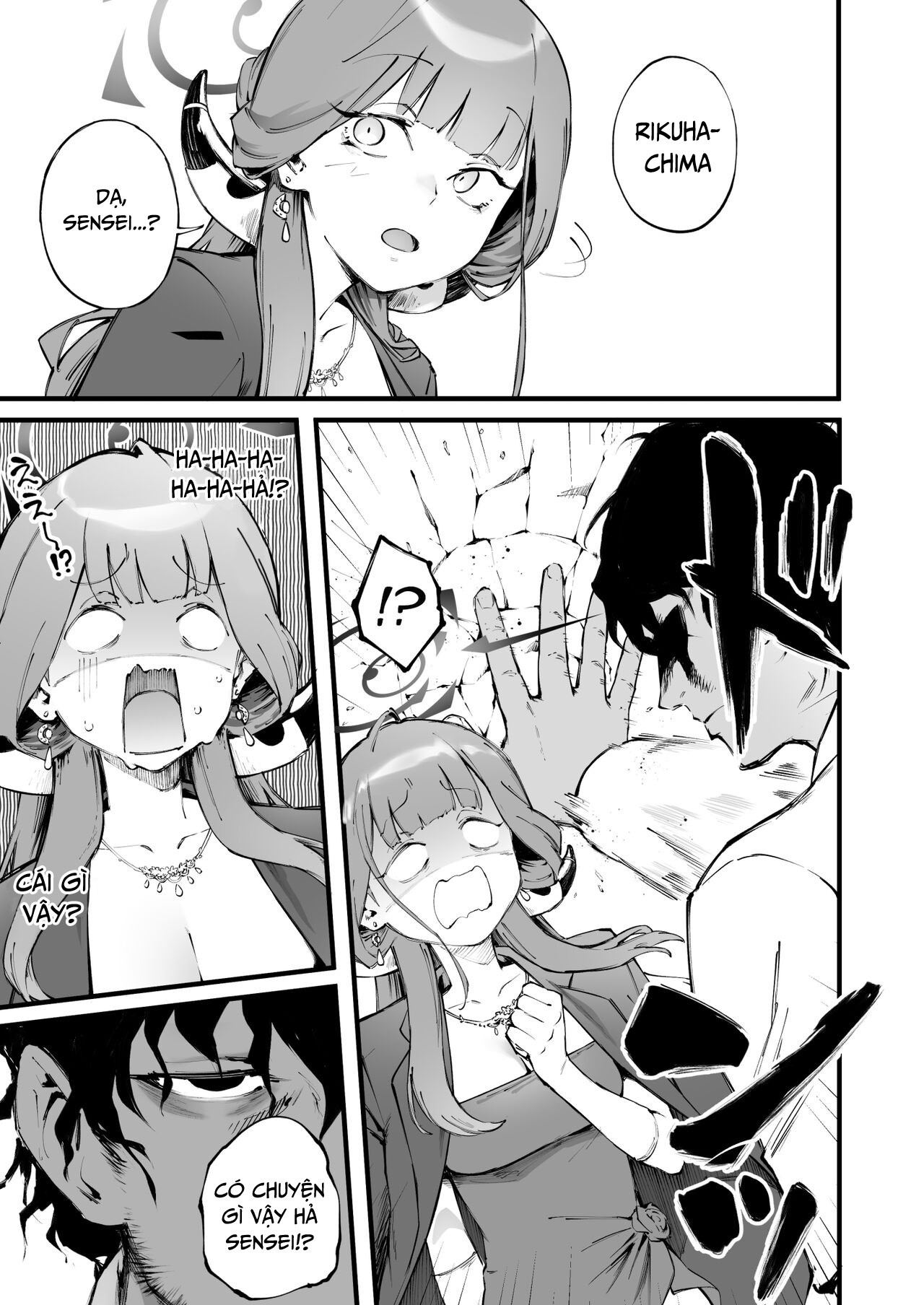 HentaiVN.net - Ảnh 8 - Thầy yêu em, Rikuhachima! - Chap 1