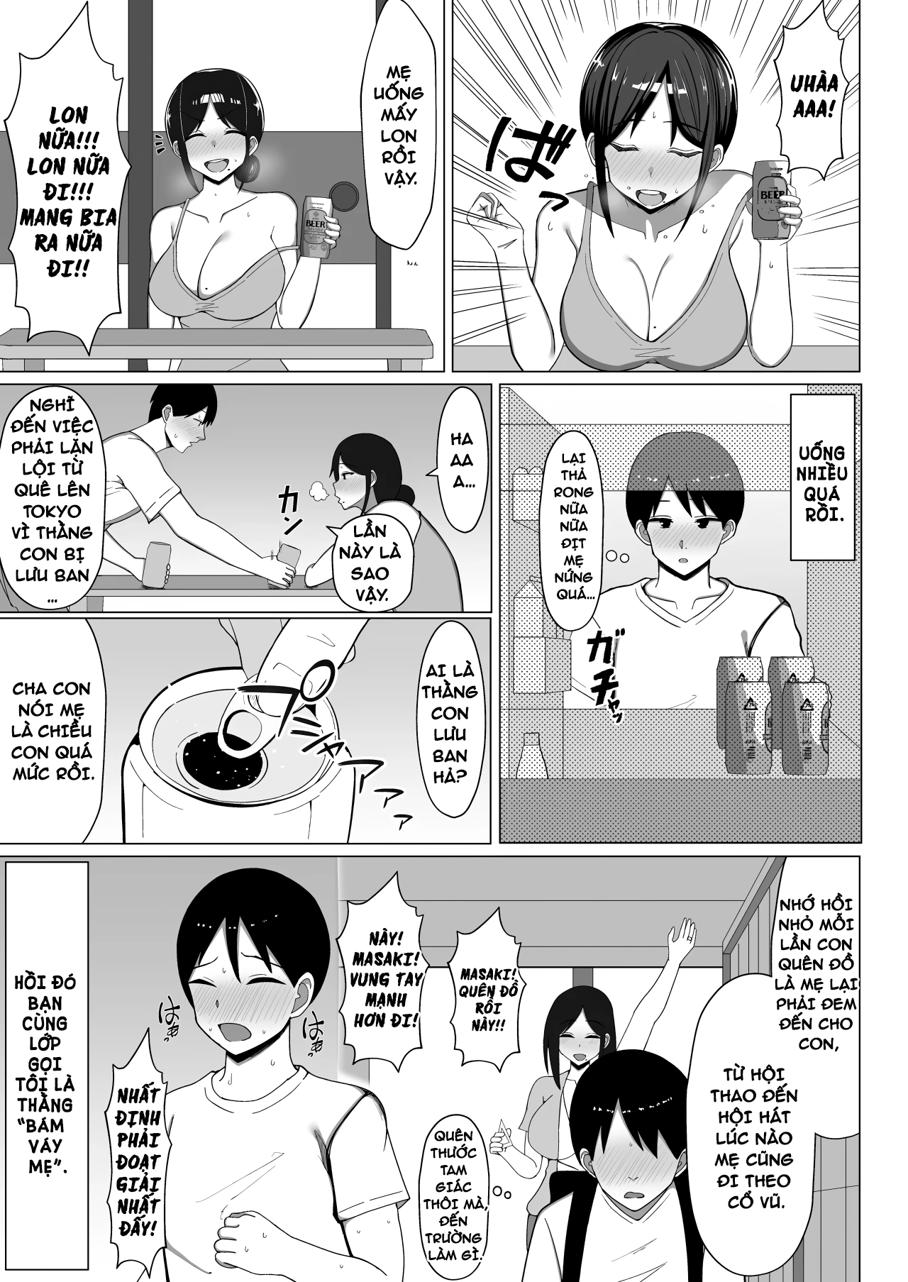 HentaiVN.net - Ảnh 25 - Yojouhanno oreno heyade kaachanto sumukotoninatta hanashi - Chap 1