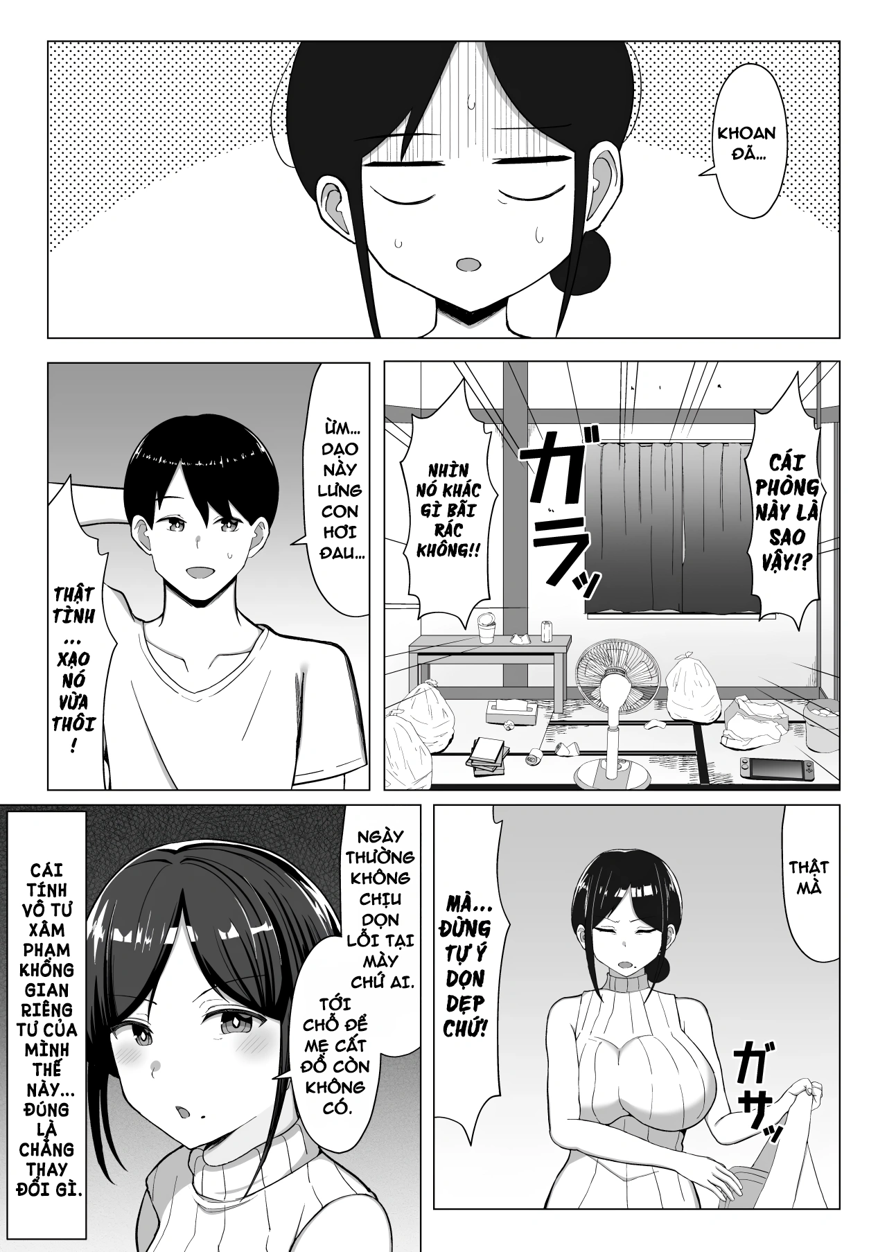 HentaiVN.net - Ảnh 5 - Yojouhanno oreno heyade kaachanto sumukotoninatta hanashi - Chap 1