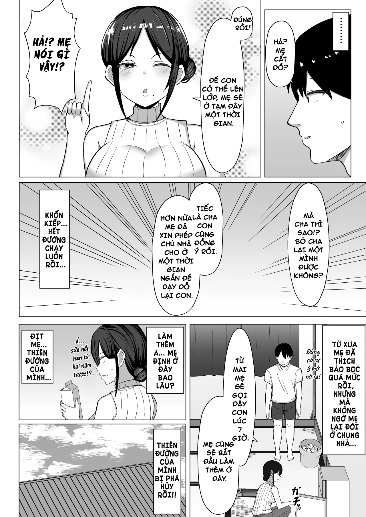 HentaiVN.net - Ảnh 6 - Yojouhanno oreno heyade kaachanto sumukotoninatta hanashi - Chap 1