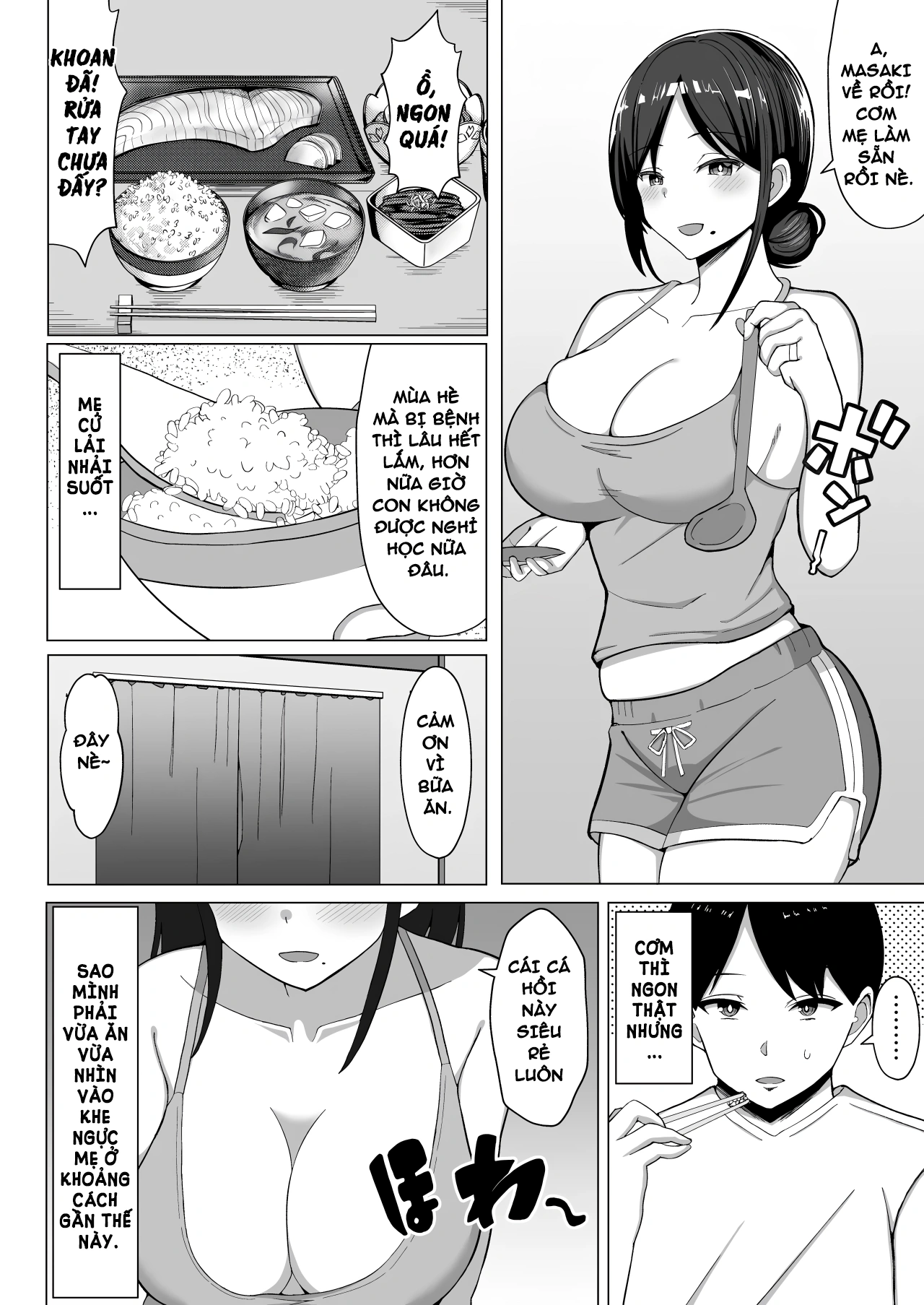 HentaiVN.net - Ảnh 8 - Yojouhanno oreno heyade kaachanto sumukotoninatta hanashi - Chap 1