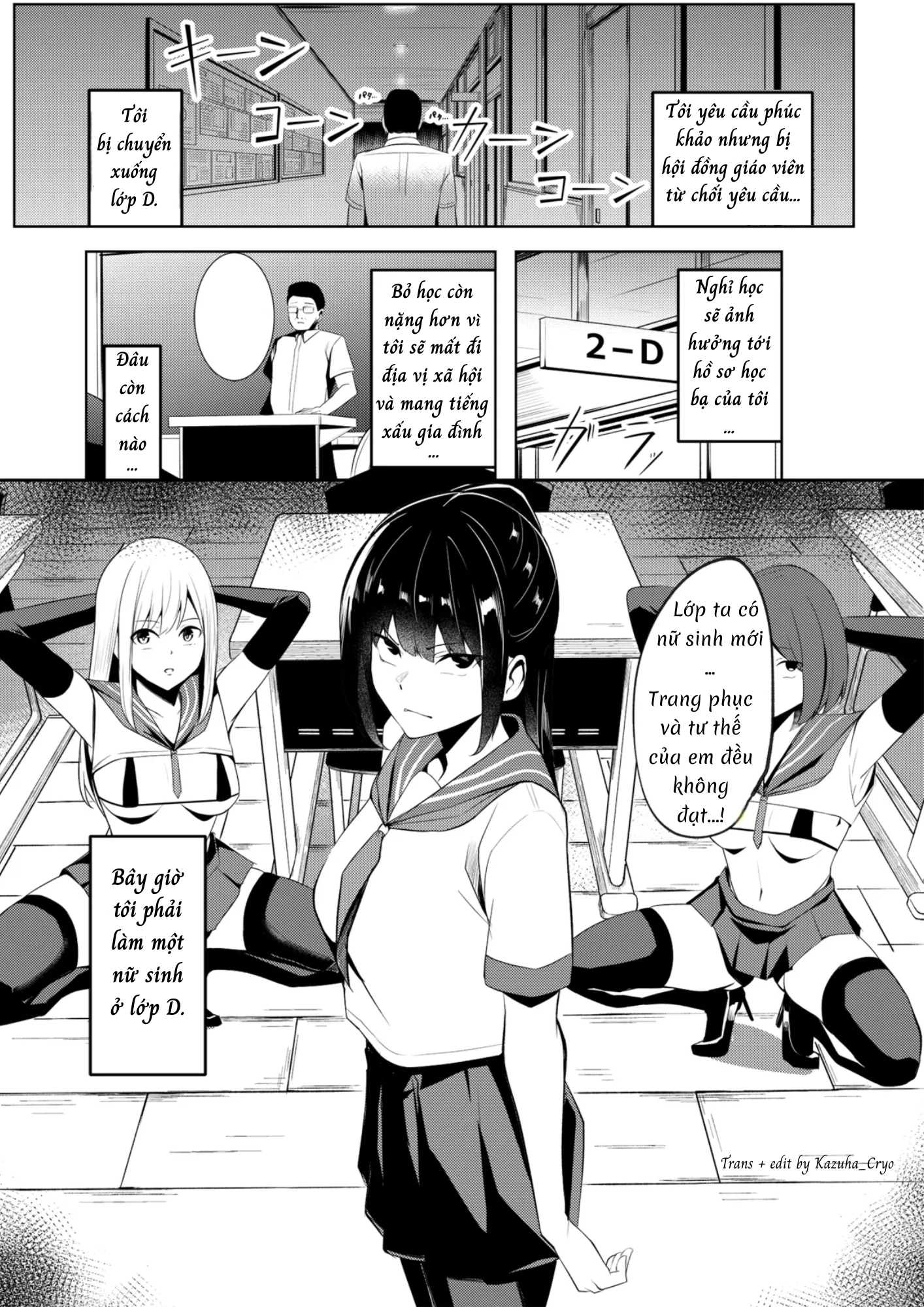 HentaiVN.net - Ảnh 12 - Học sinh mới lớp D - Chap 1