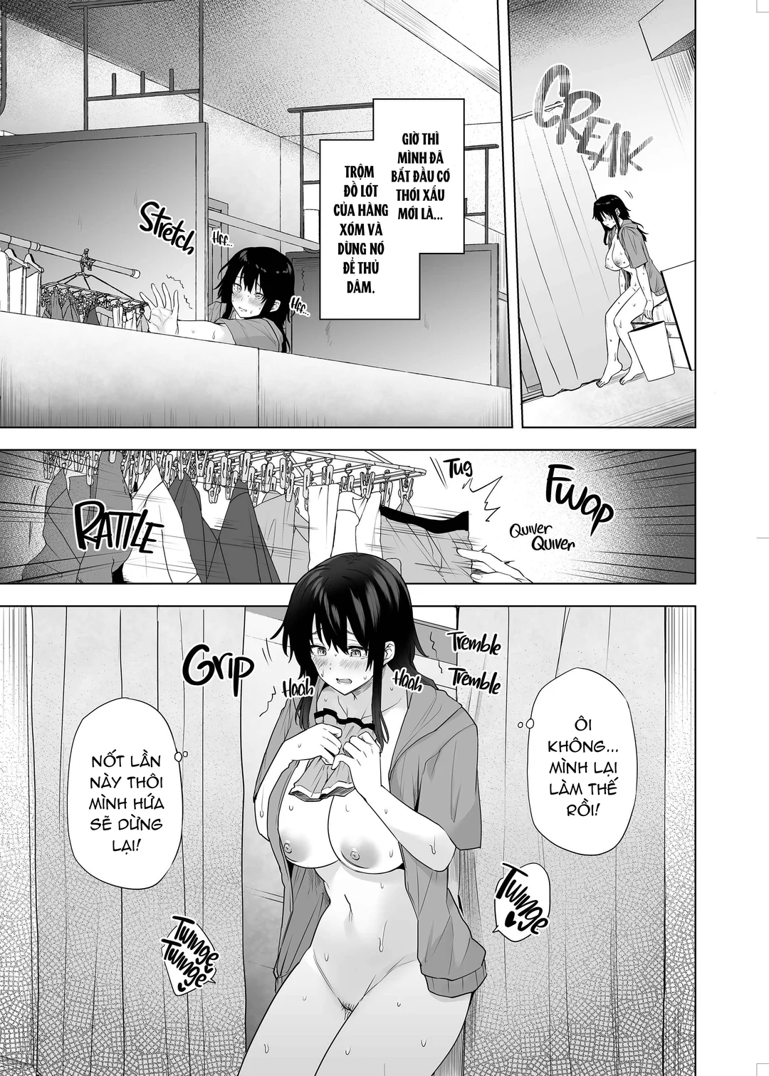 HentaiVN.net - Ảnh 5 - Cô hàng xóm Misaki trộm đồ lót - Chap 1