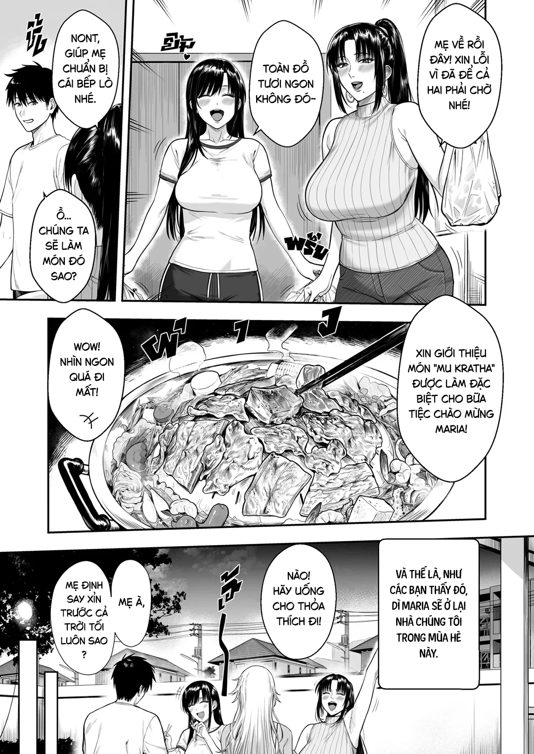 HentaiVN.net - Ảnh 7 - Những người bạn của mẹ tôi - Chap 1