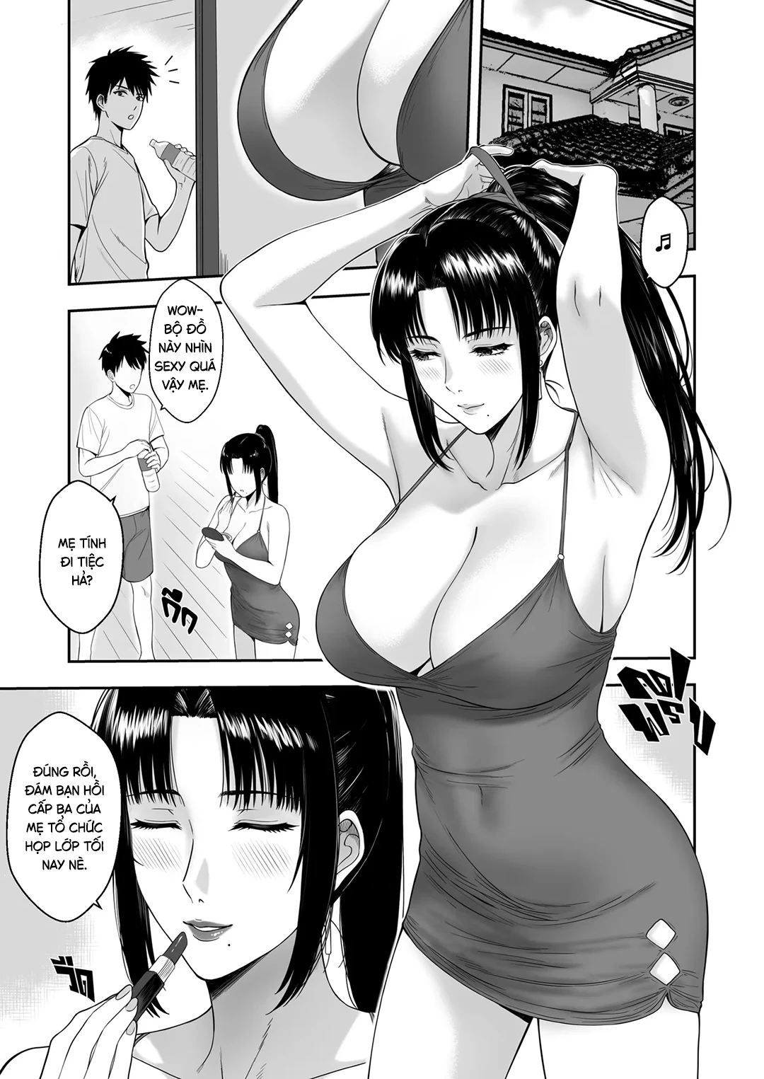 HentaiVN.net - Ảnh 4 - Những người bạn của mẹ tôi - Chap 2