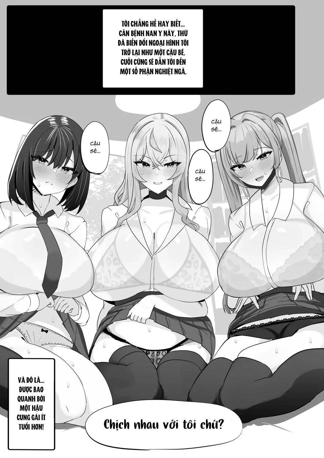 HentaiVN.net - Ảnh 4 - Được dàn harem gal vây quanh - Chap 1