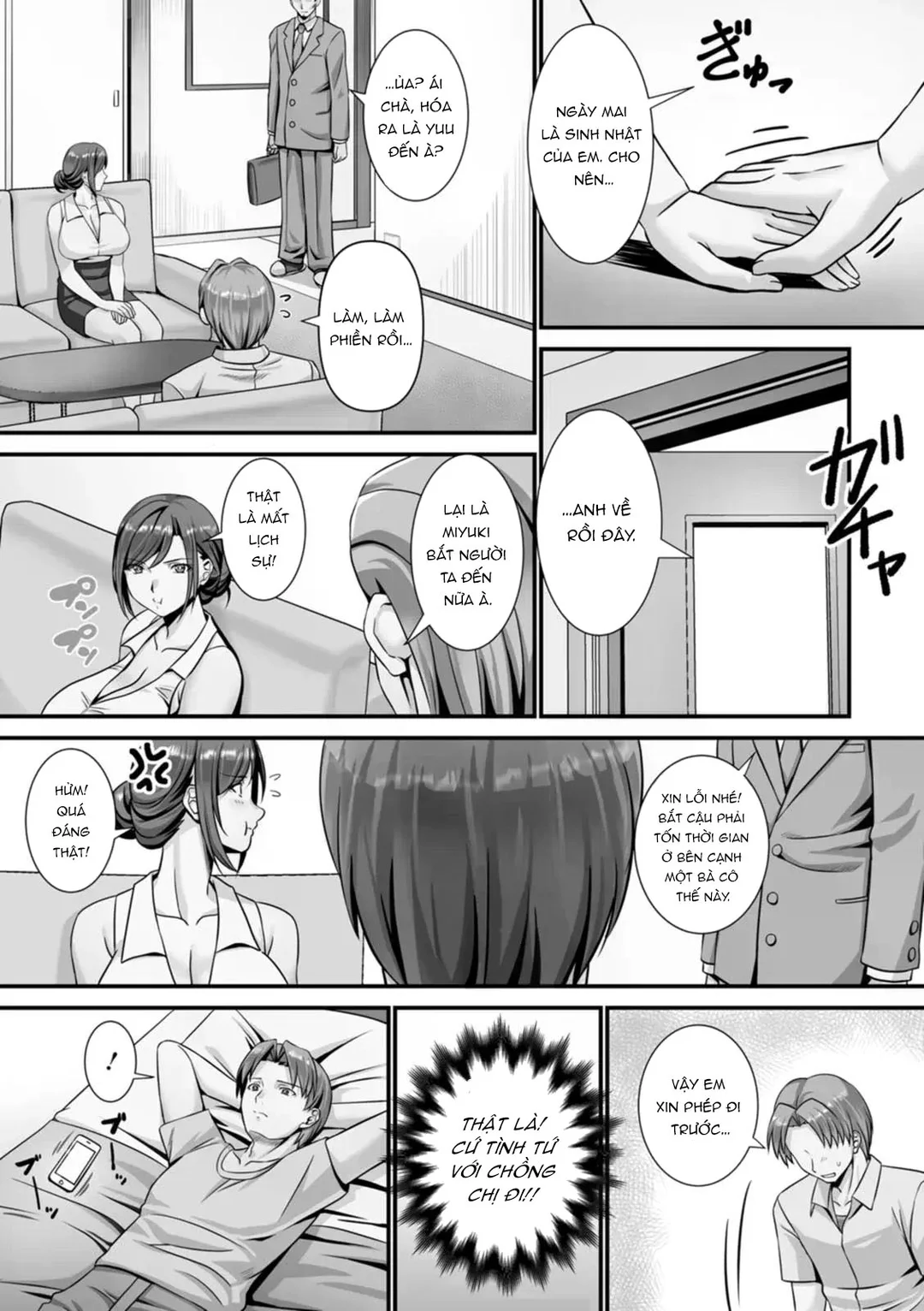 HentaiVN.net - Ảnh 9 - Vẻ Đẹp Chín Muồi: Những Người Vợ Sa Ngã - Chap 4