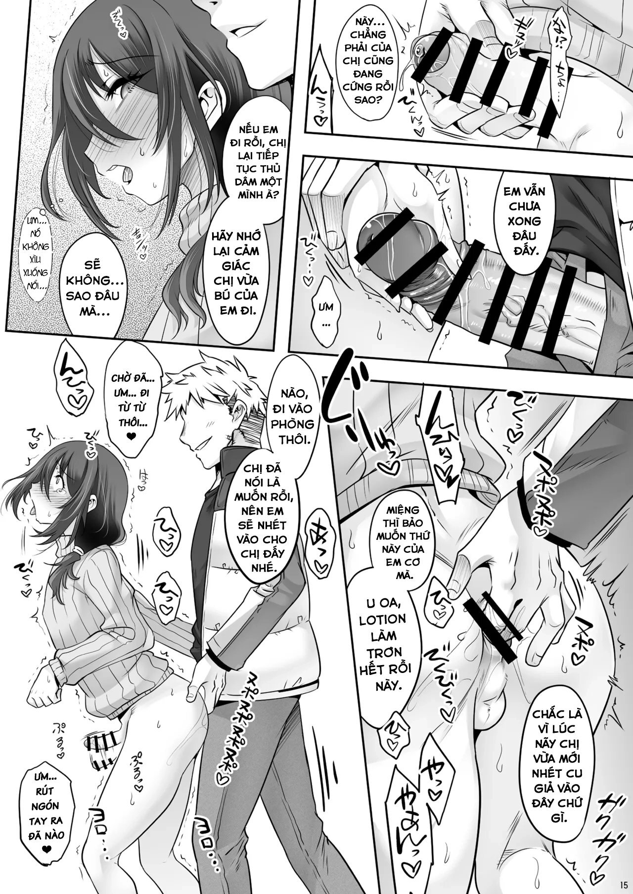 HentaiVN.net - Ảnh 15 - Chị Hàng Xóm Dâm Đãng - Chap 1