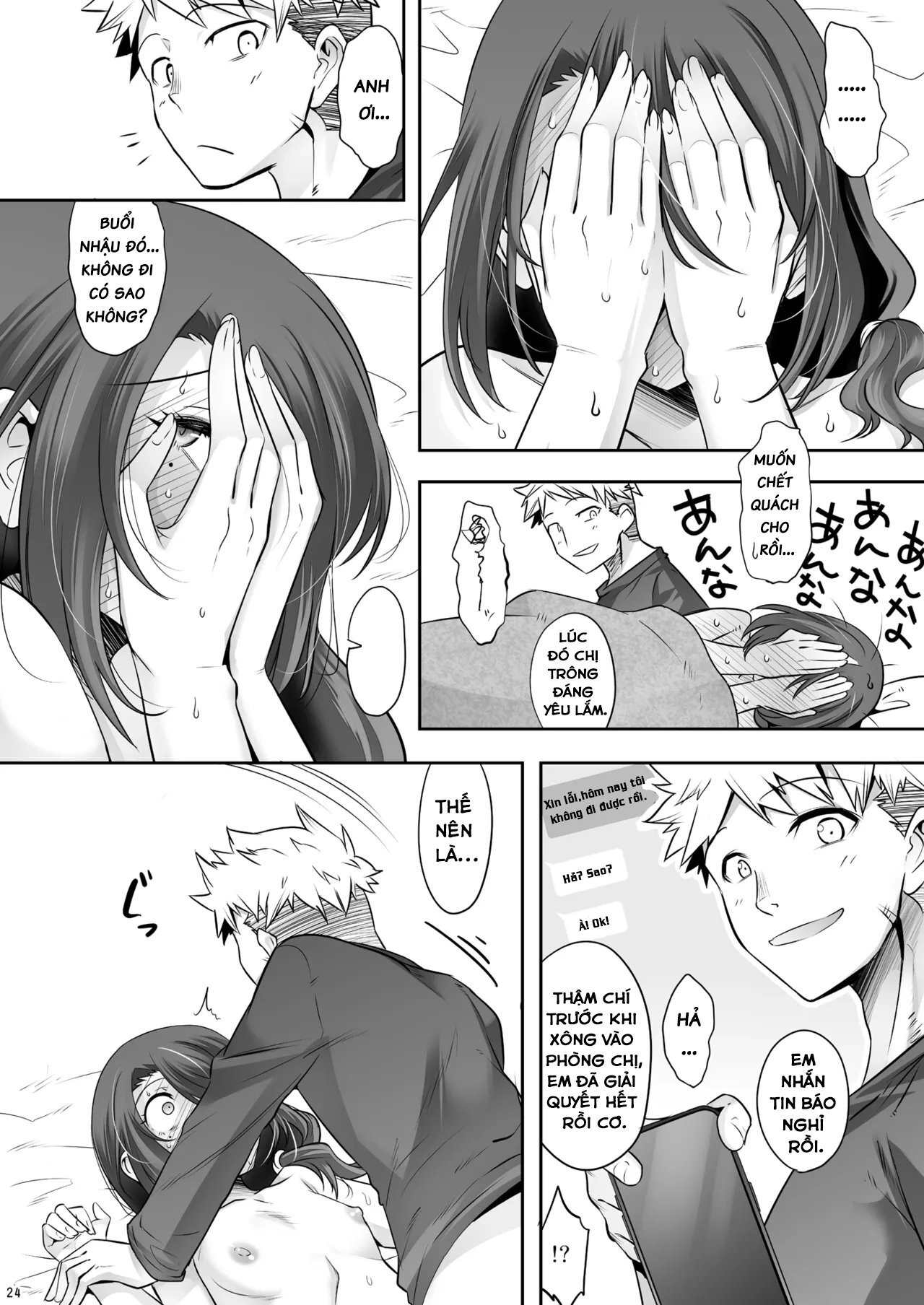 HentaiVN.net - Ảnh 24 - Chị Hàng Xóm Dâm Đãng - Chap 1