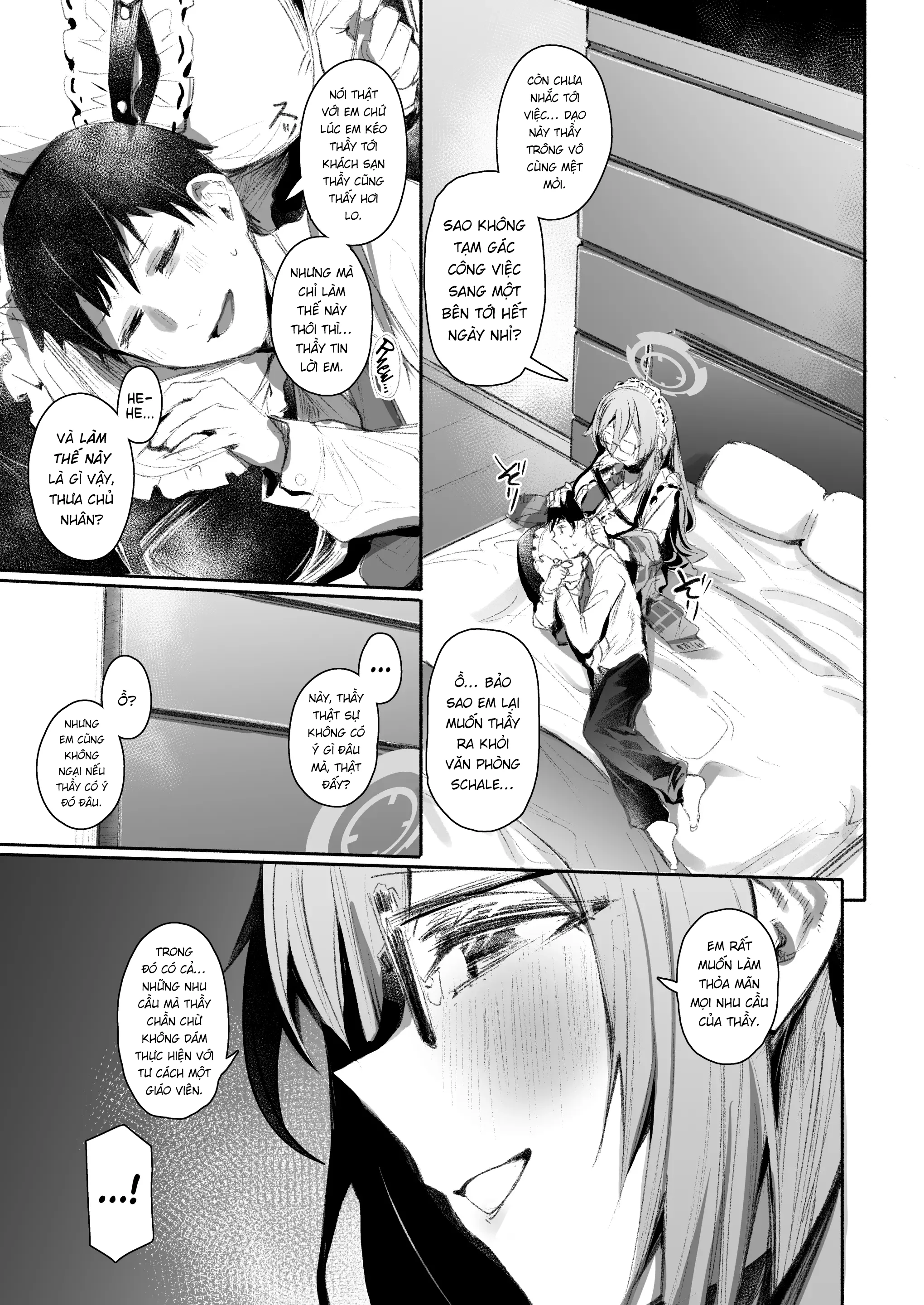 HentaiVN.net - Ảnh 4 - Extra Service Shuujitsu Mitchaku Noukou Houshi - Chap 1