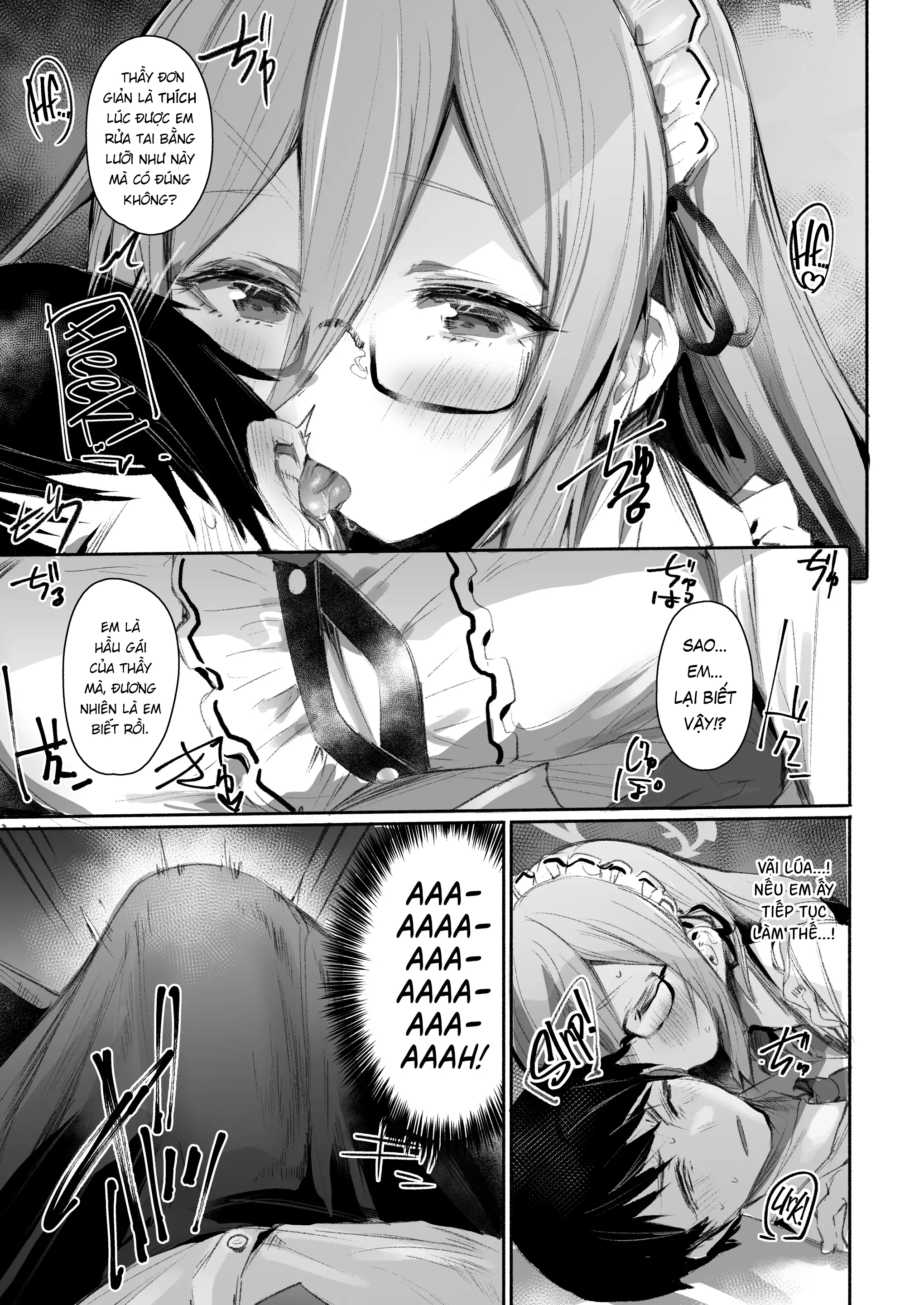 HentaiVN.net - Ảnh 6 - Extra Service Shuujitsu Mitchaku Noukou Houshi - Chap 1
