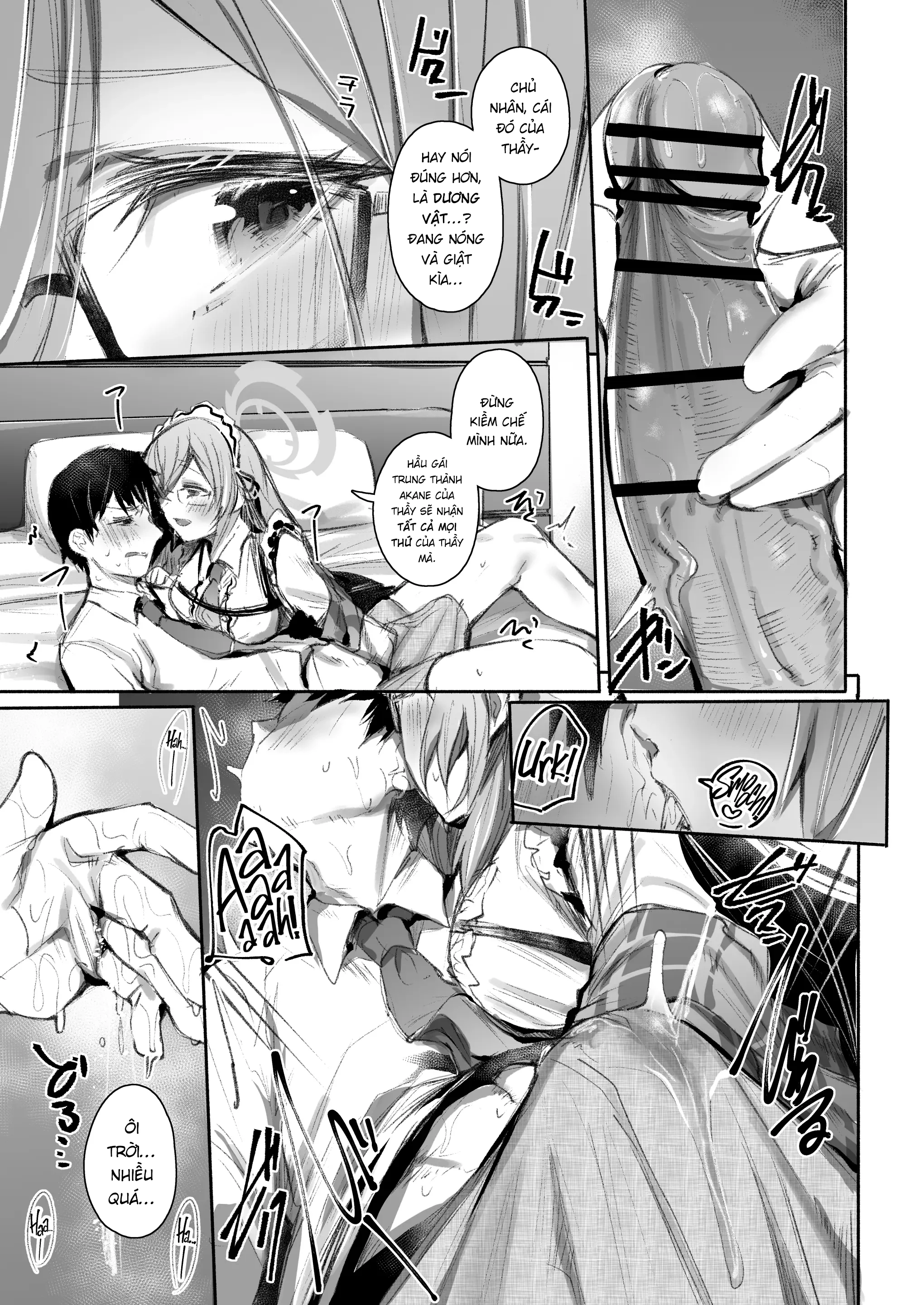 HentaiVN.net - Ảnh 8 - Extra Service Shuujitsu Mitchaku Noukou Houshi - Chap 1