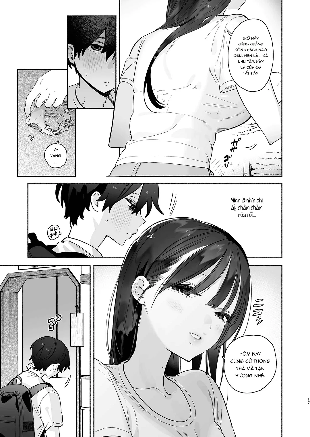 HentaiVN.net - Ảnh 16 - 4 ngày hè Giao hòa cùng Chị gái Nhà tắm công cộng - Chap 1
