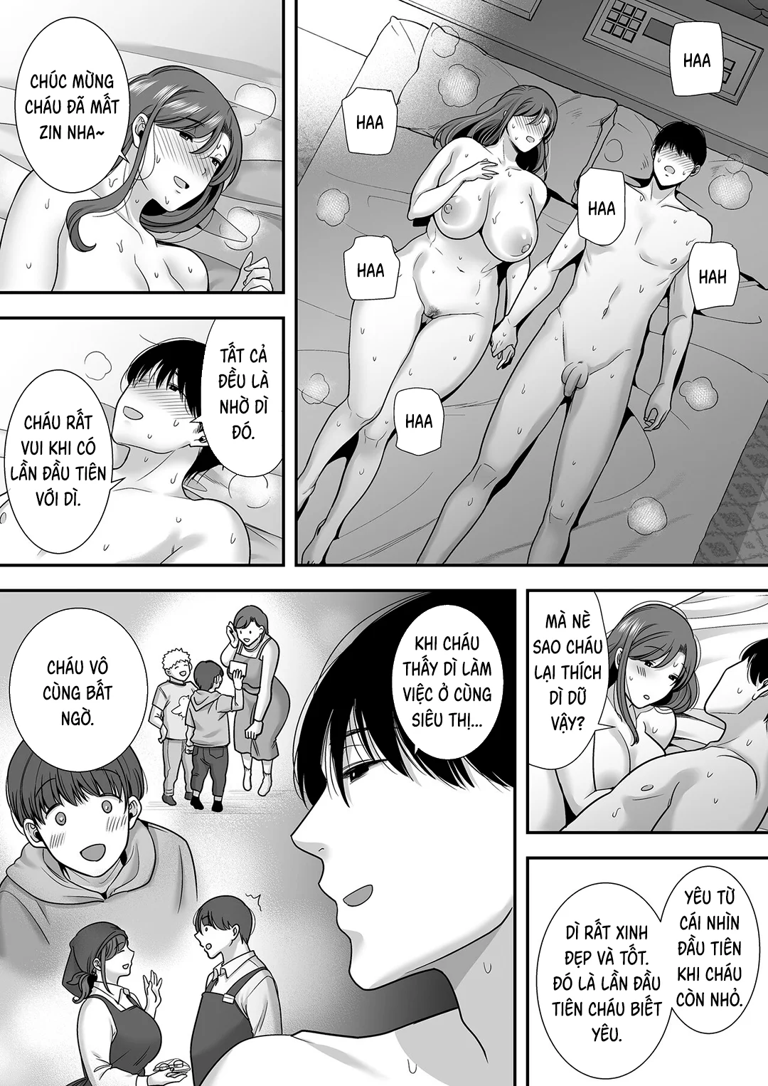 HentaiVN.net - Ảnh 42 - Bí mật của tôi với dì Mariko - Chap 1