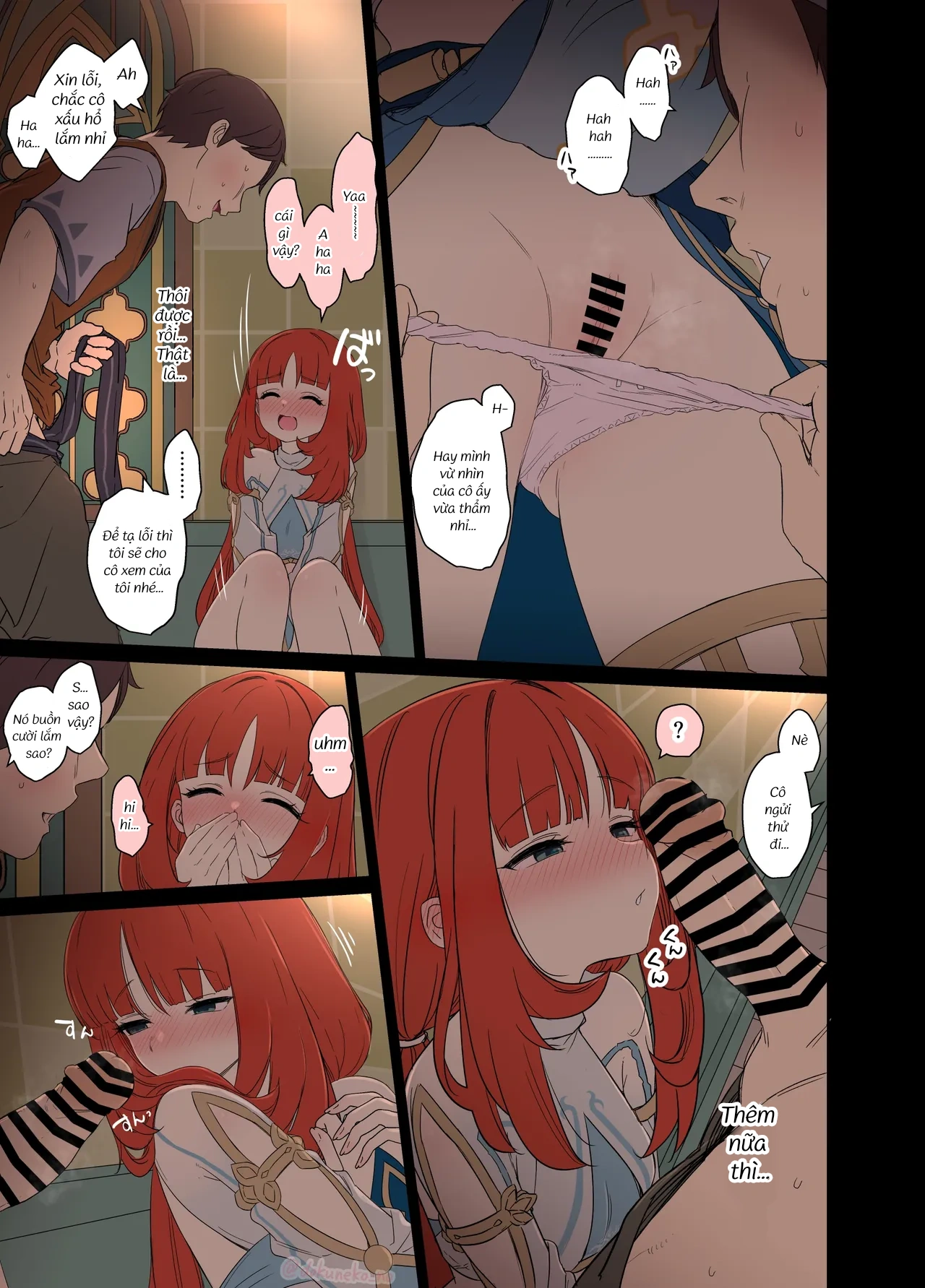 HentaiVN.net - Ảnh 8 - Làm chuyện xấu với Nilou đang say xỉn - Chap 1