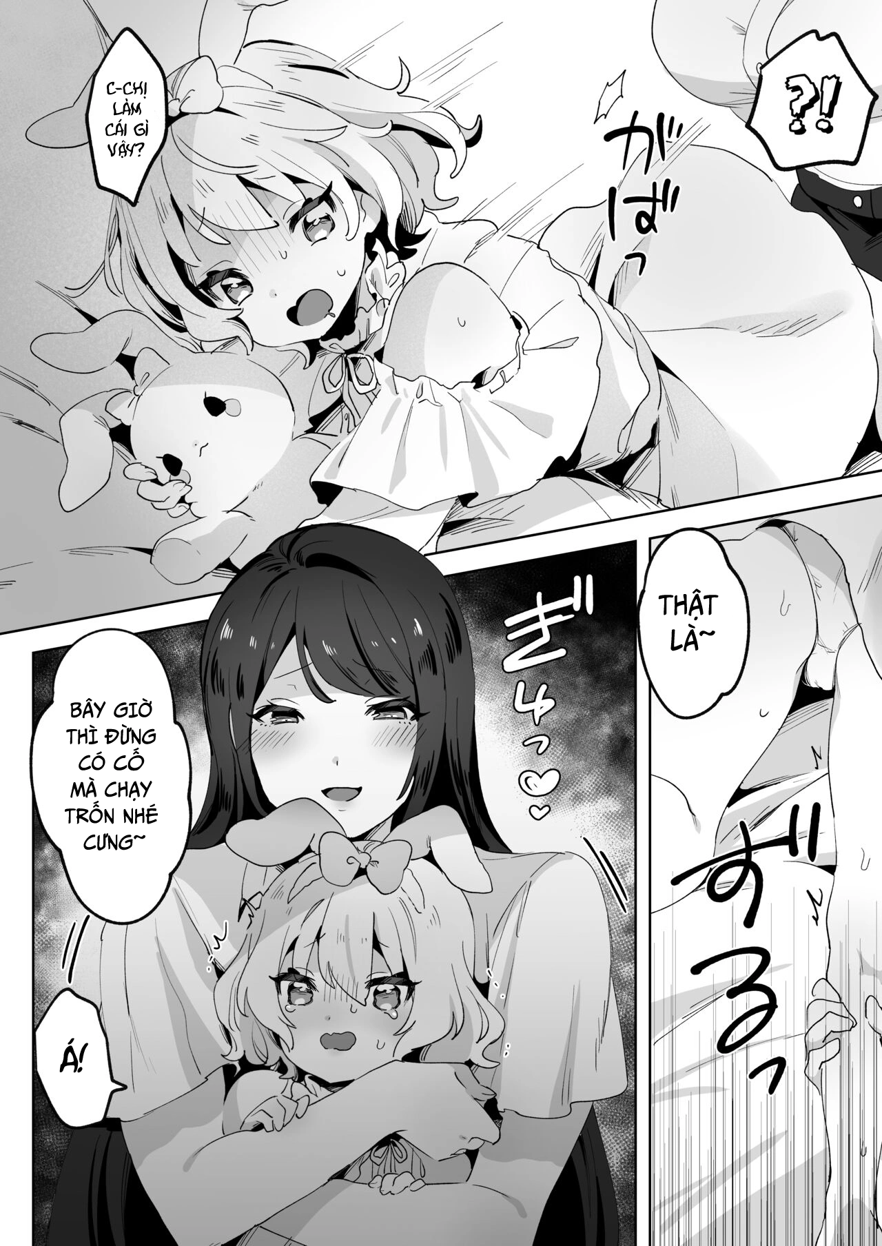 HentaiVN.net - Ảnh 7 - Cô bé bỏ nhà và chị gái futa - Chap 1