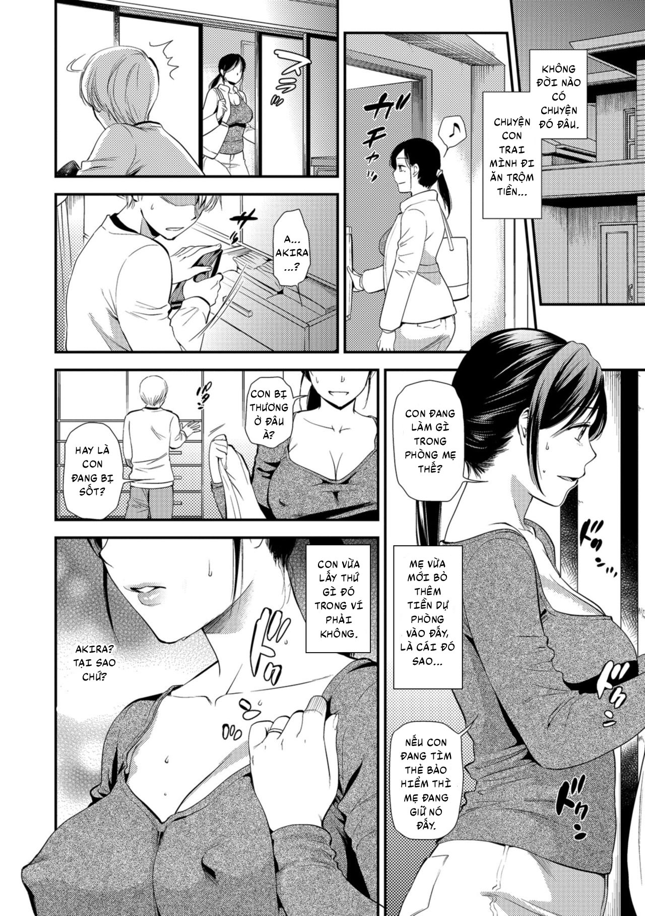 HentaiVN.net - Ảnh 3 - Rutting Mother and Son - Mother Tends to Worry - Chap 1