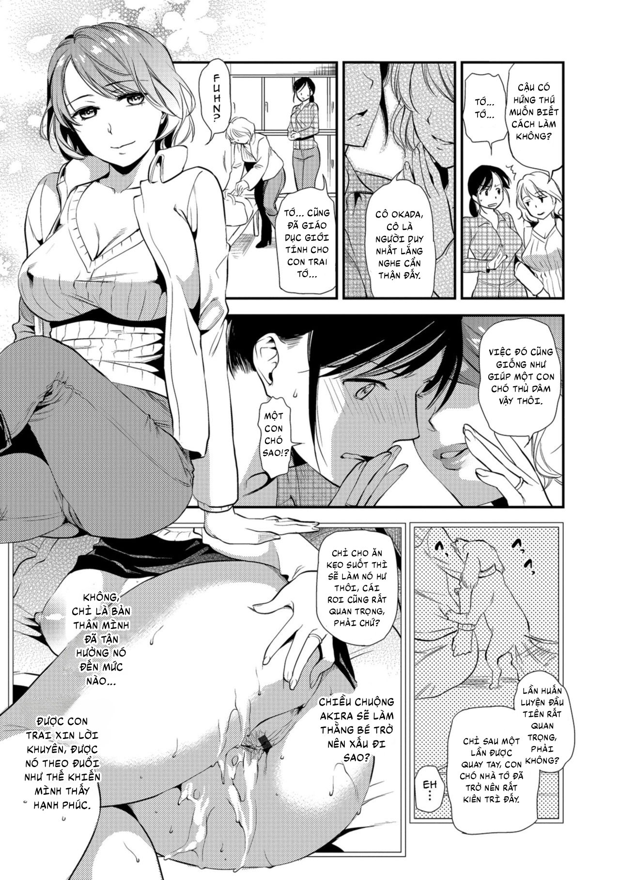 HentaiVN.net - Ảnh 40 - Rutting Mother and Son - Mother Tends to Worry - Chap 1