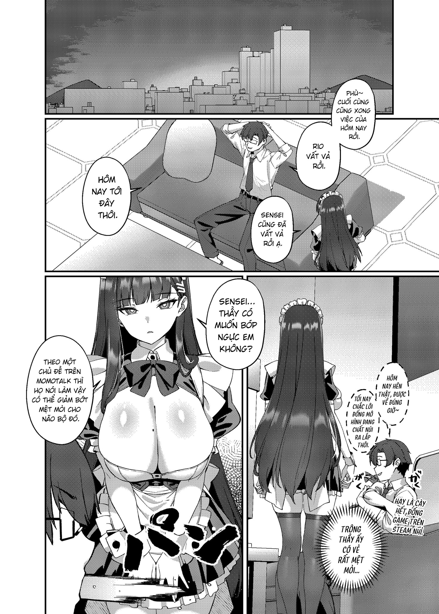 HentaiVN.net - Ảnh 5 - Một ngày làm hầu gái của Rio - Chap 1