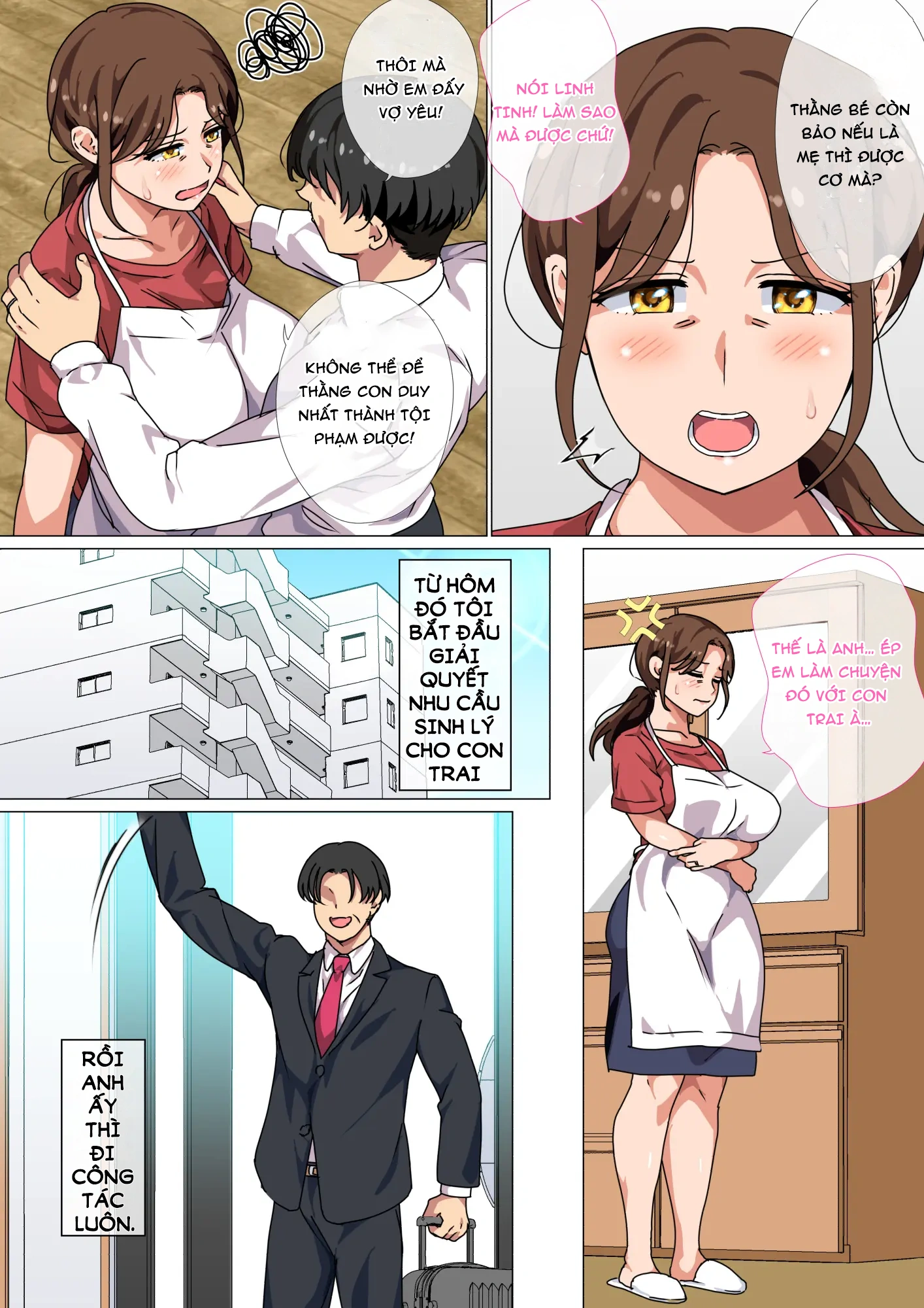 HentaiVN.net - Ảnh 5 - Musuko no Tsuyosugiru Seiyoku o Kaishou Suru no wa Haha no Tsutome desu! - Chap 1