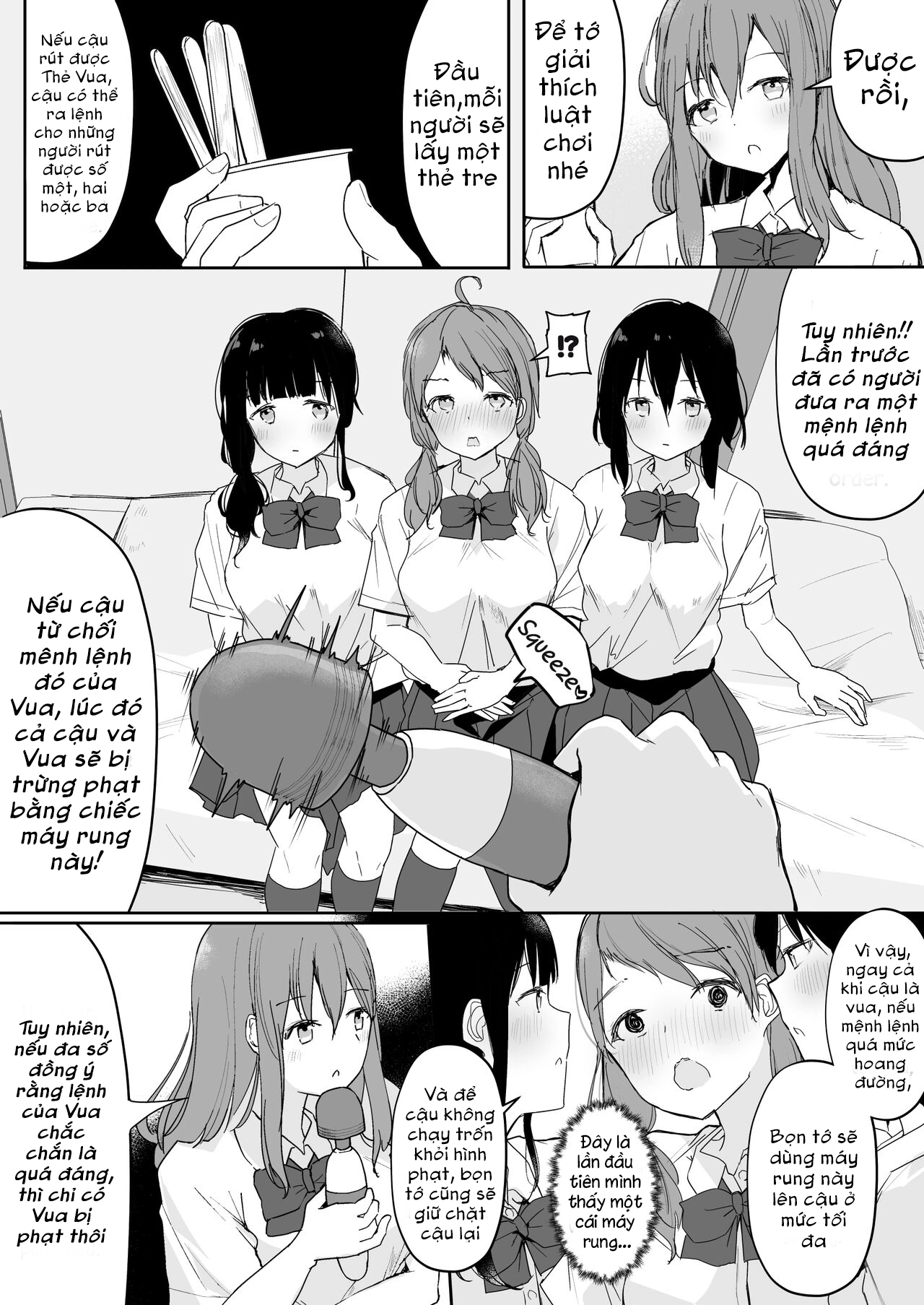 HentaiVN.net - Ảnh 8 - Yuri Zuki Joshi ga Nandemoari no Ousama Game Yatta Kekka - Chap 1