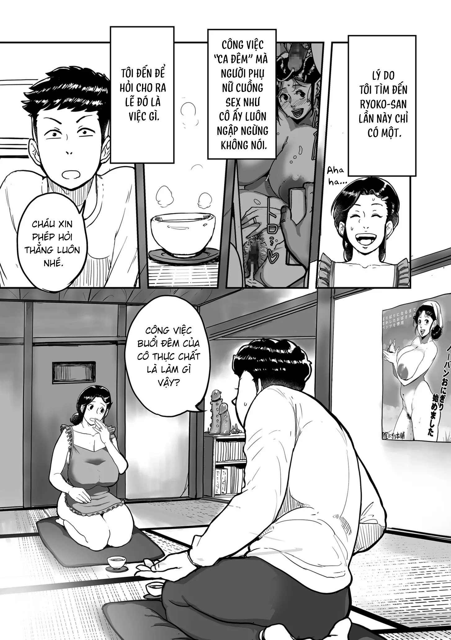 HentaiVN.net - Ảnh 7 - Bà cô Ryoko chỉ muốn làm tình - Chap 4
