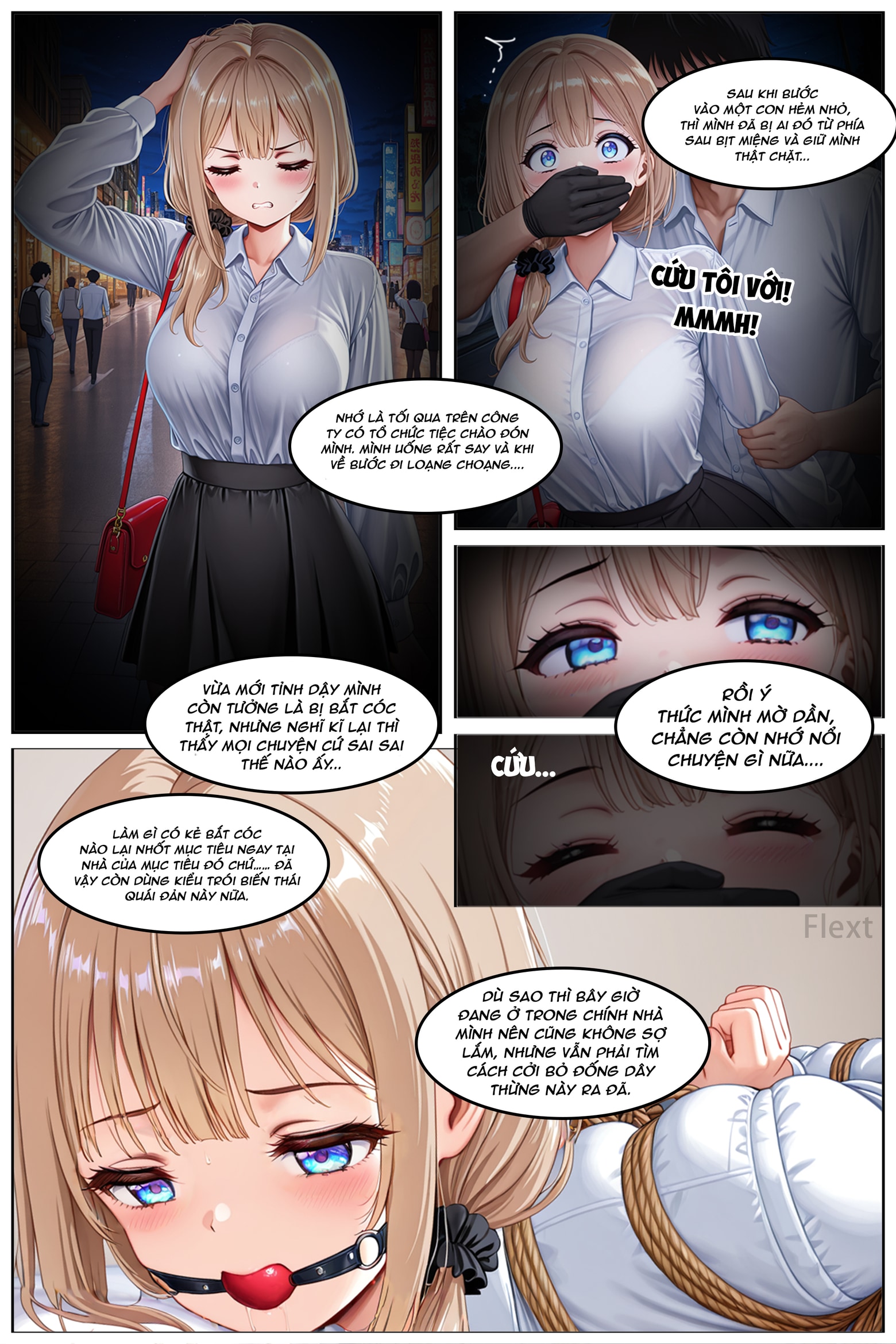 HentaiVN.net - Ảnh 6 - Đắm chìm trong dục vọng dây thừng - Chap 1
