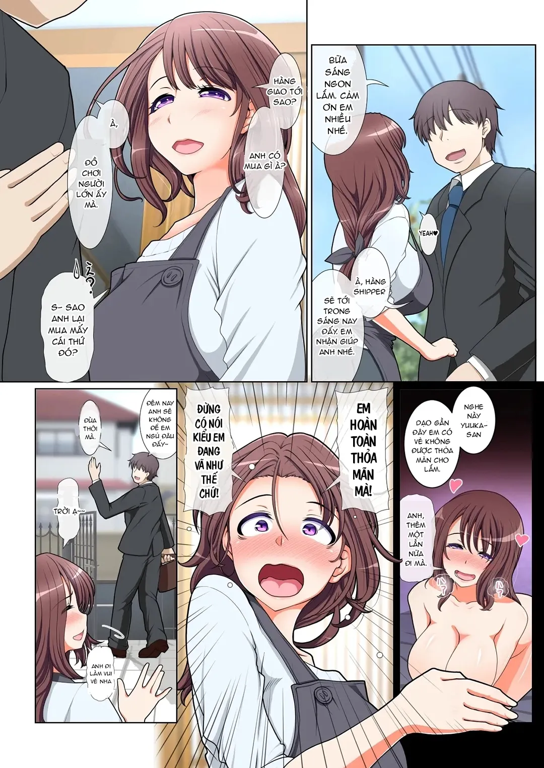HentaiVN.net - Ảnh 5 - Người nội trợ siêu dâm đãng - Chap 1