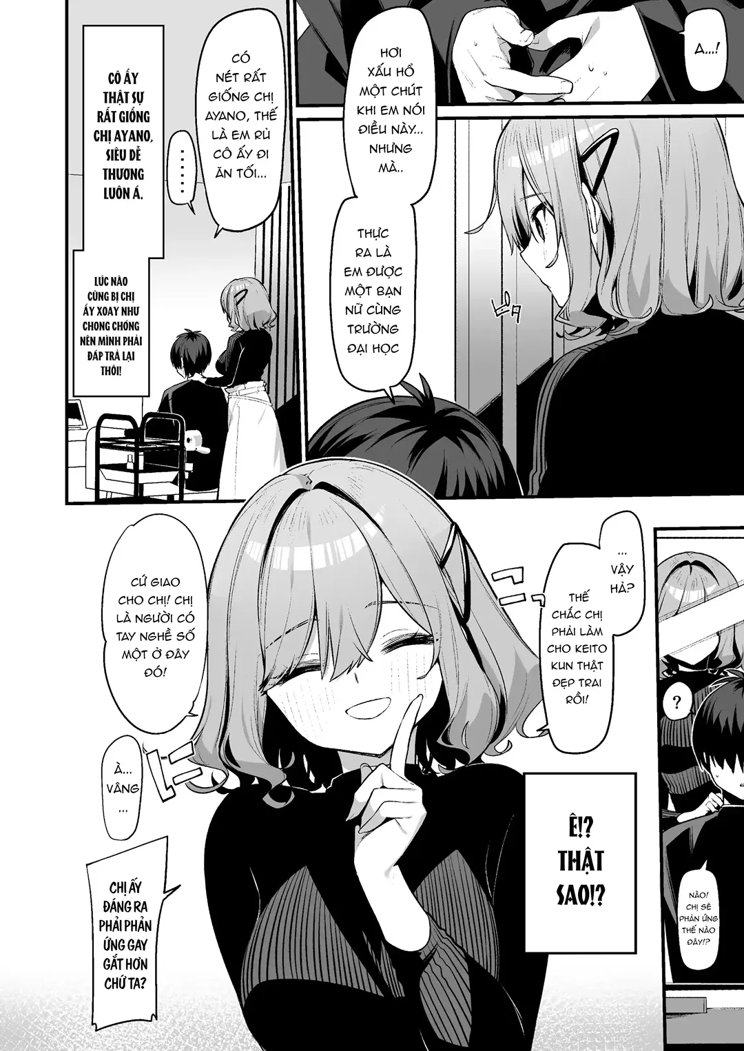 HentaiVN.net - Ảnh 3 - Chị gái cắt tóc nhắm vào tôi sao? - Chap 1