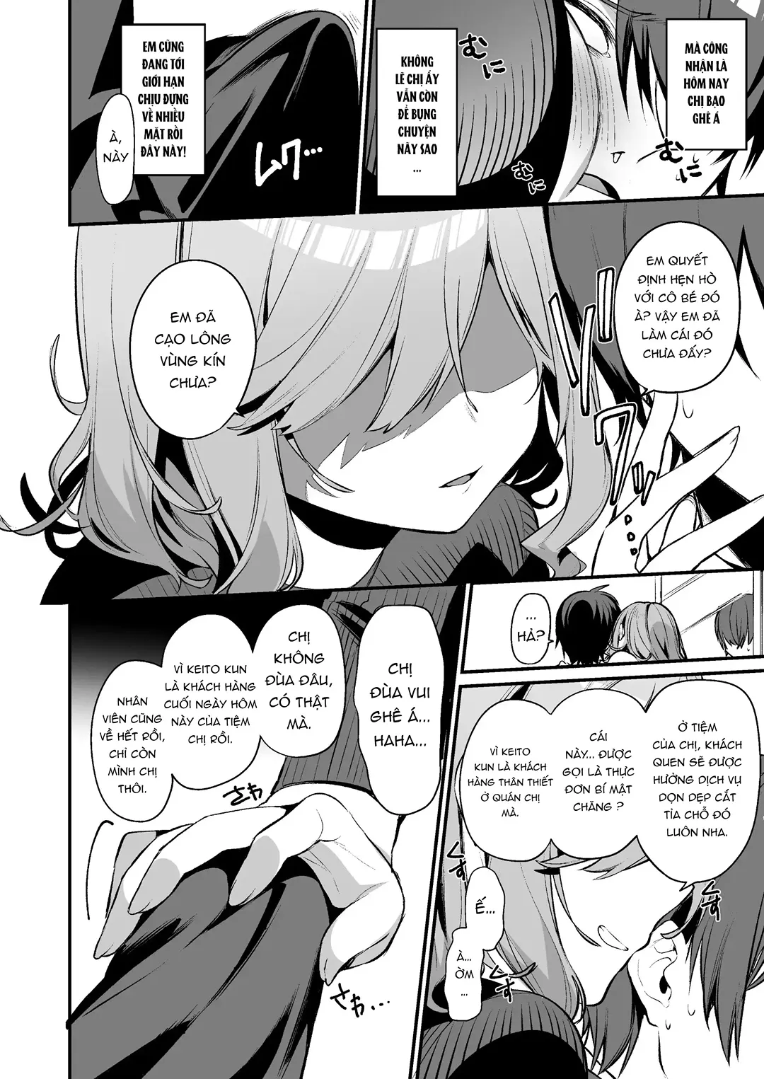 HentaiVN.net - Ảnh 5 - Chị gái cắt tóc nhắm vào tôi sao? - Chap 1
