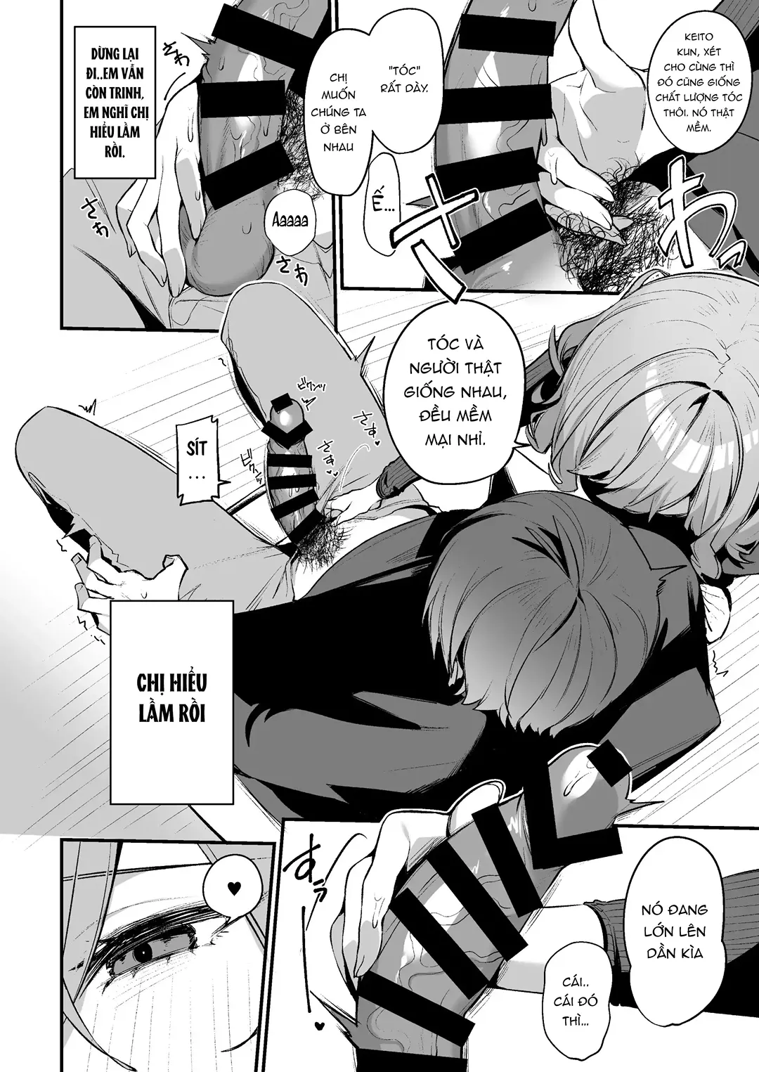 HentaiVN.net - Ảnh 9 - Chị gái cắt tóc nhắm vào tôi sao? - Chap 1