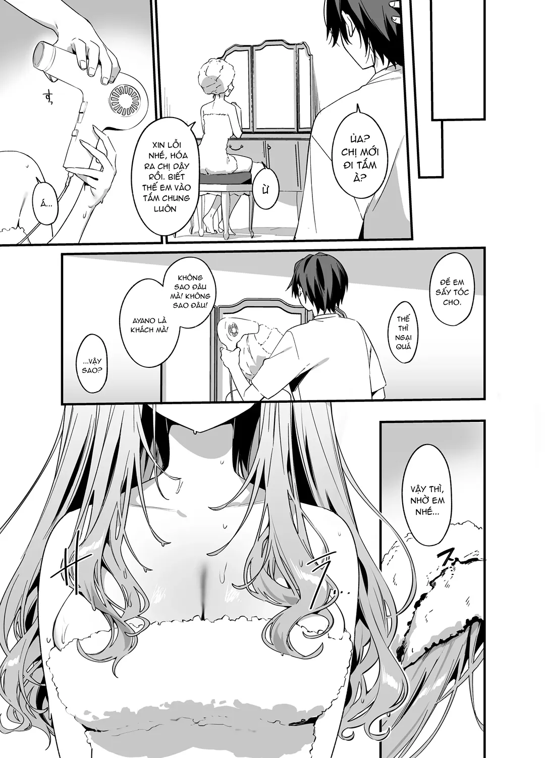 HentaiVN.net - Ảnh 34 - Chị gái cắt tóc nhắm vào tôi sao? - Chap 4